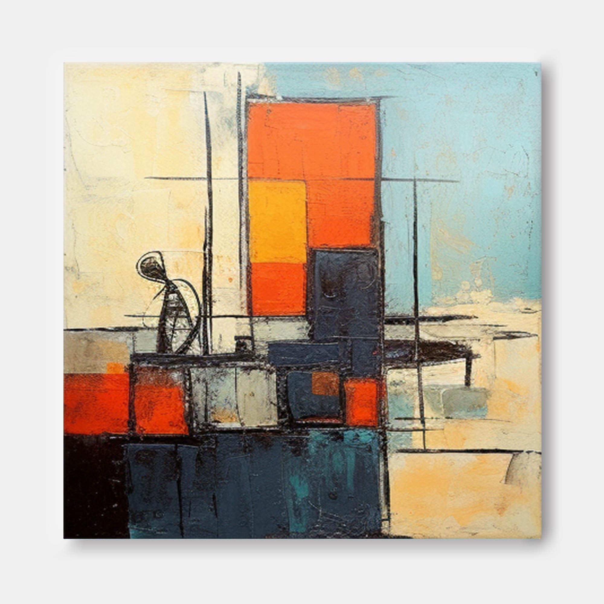 Wallart Abstract Canvas Art #AB319