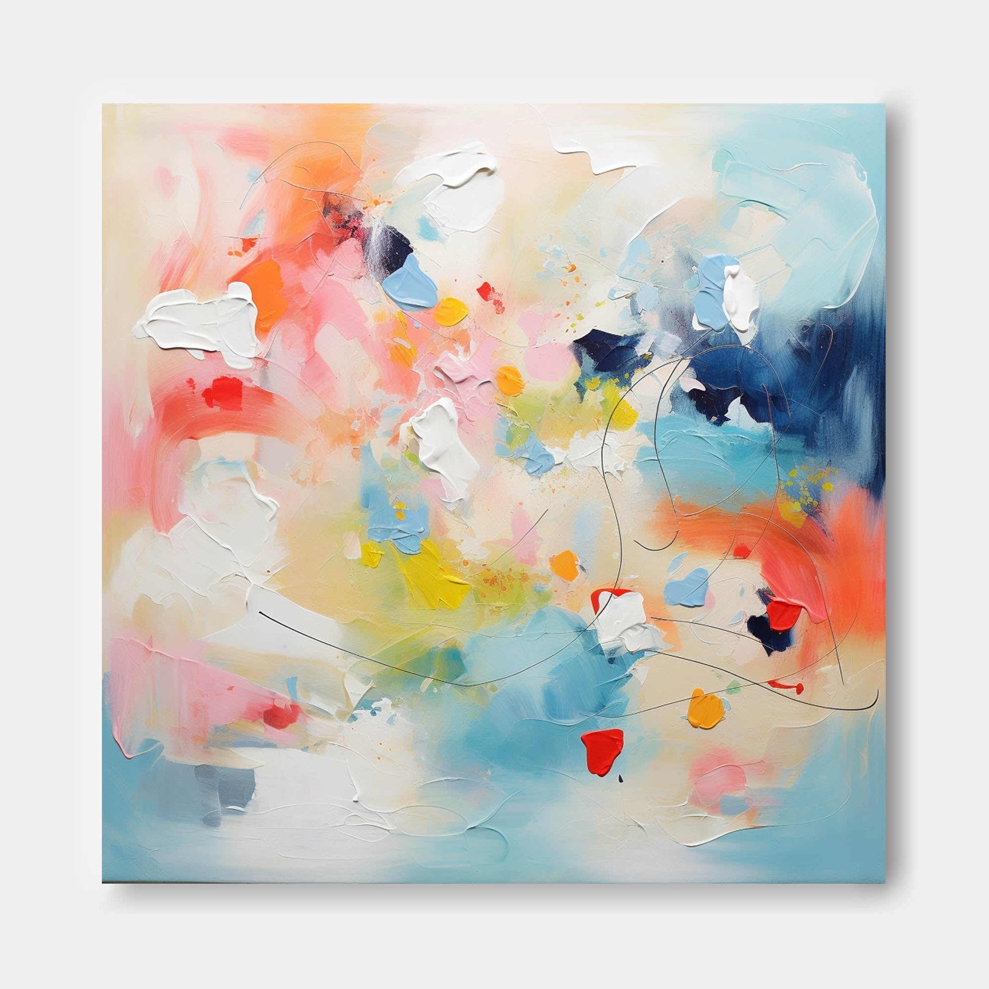 Wallart Vibrant Abstract Color Motion Art