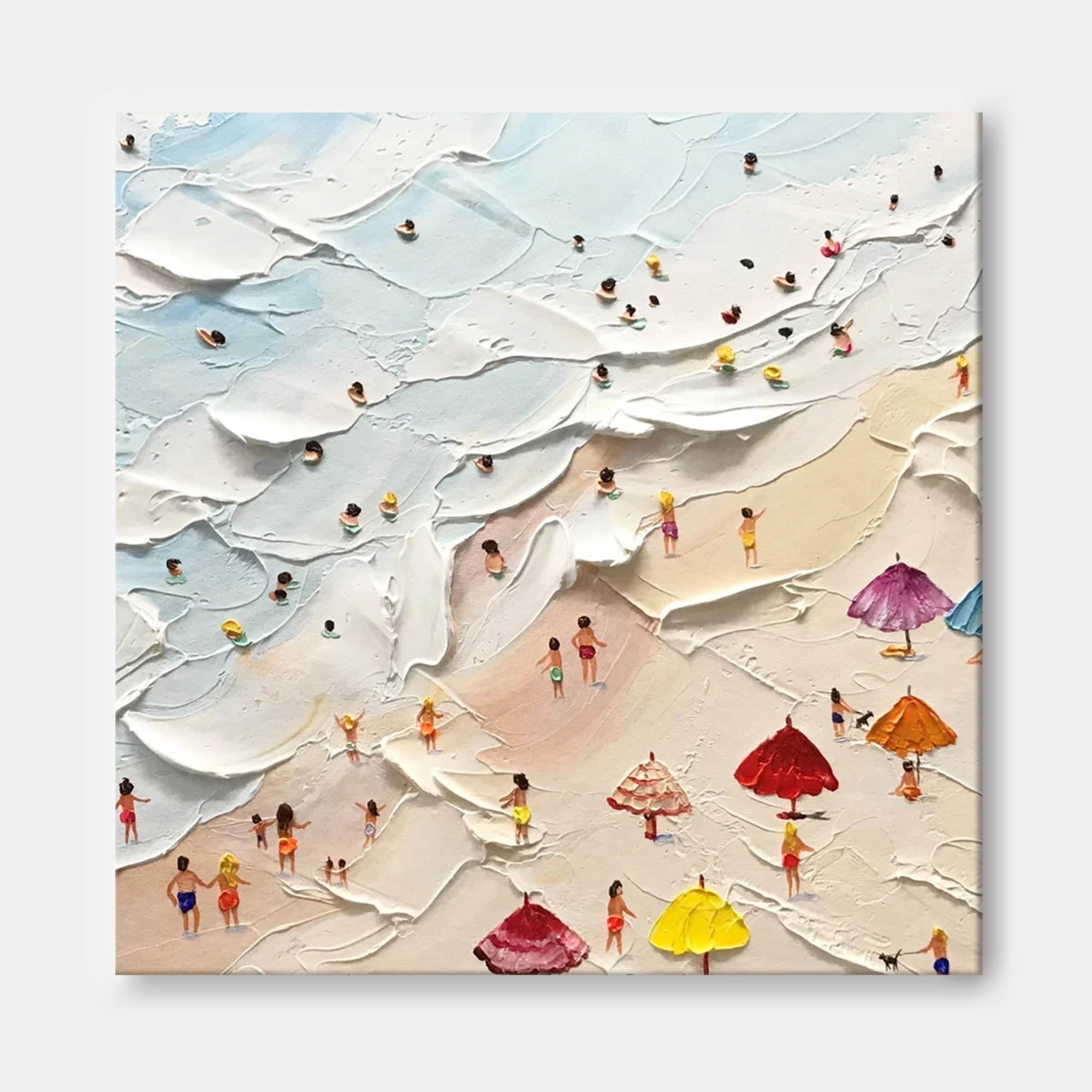 Wallart Summer Beach Vibes: Textured Coastal Life