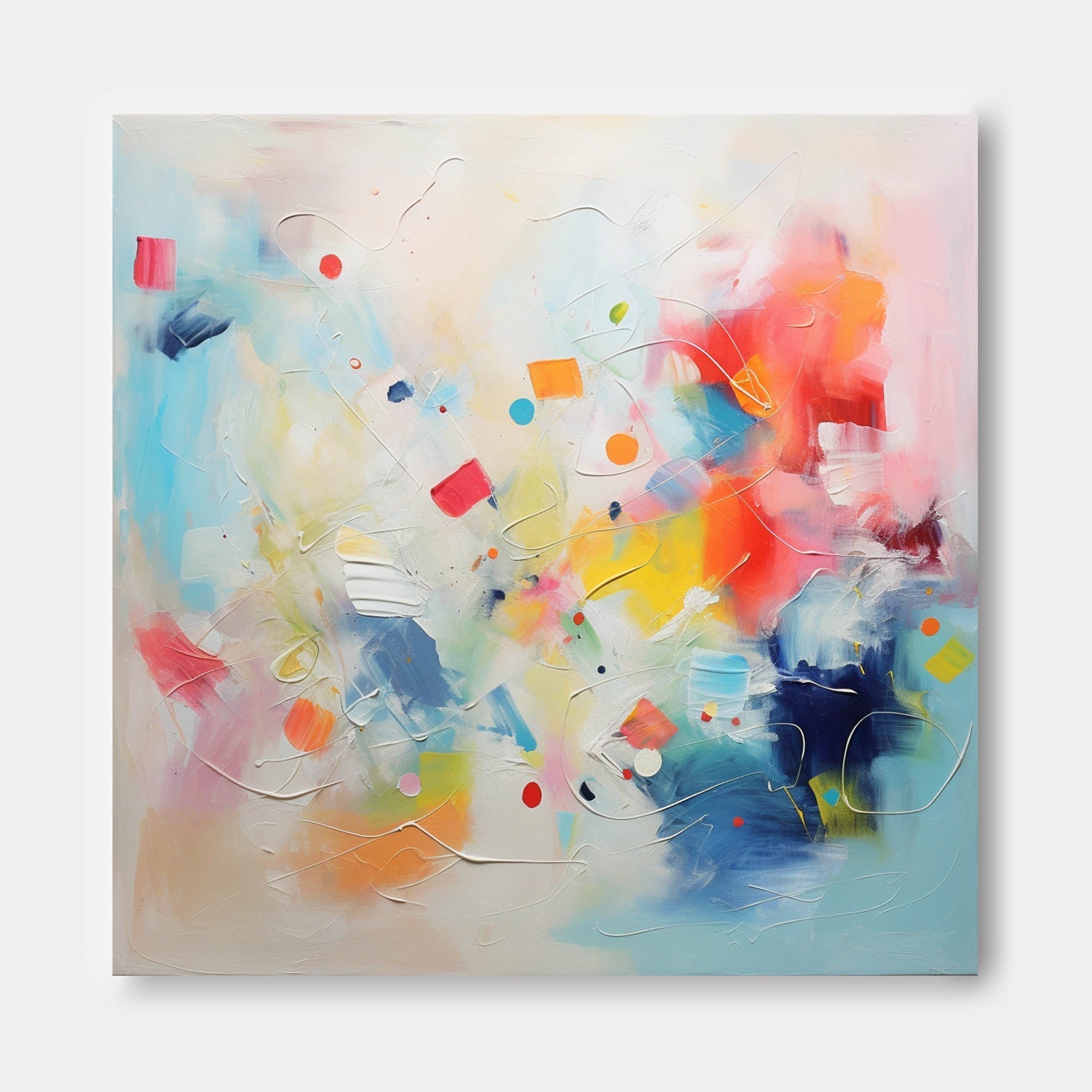 Wallart Vibrant Abstract Energy Flow Art