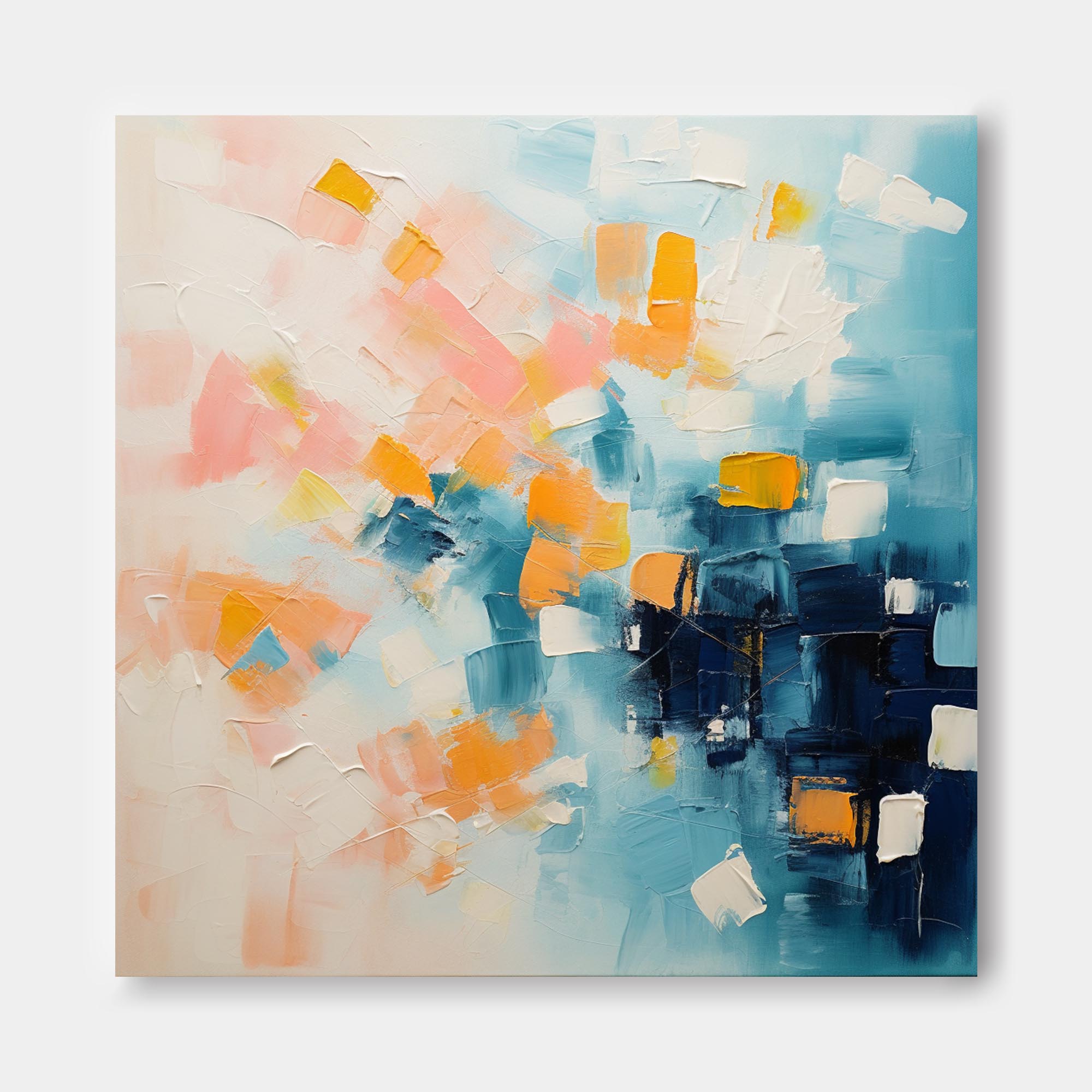 Wallart Soft Pastel Abstract Canvas Art
