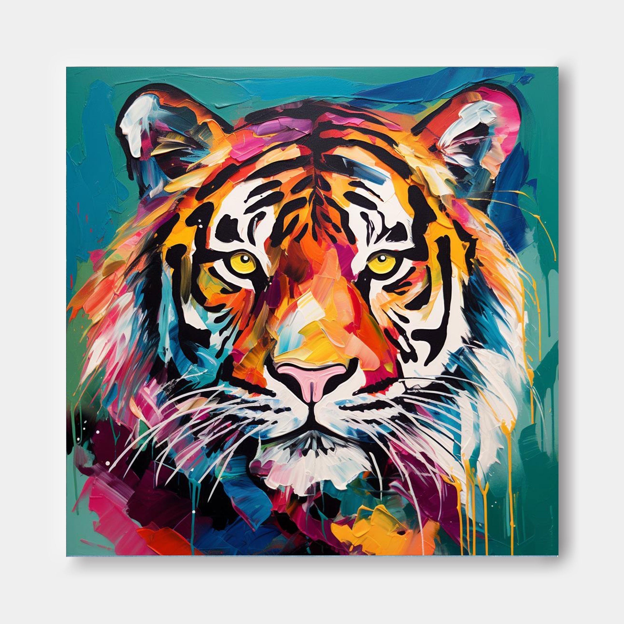 Wallart Radiant Tiger in Technicolor