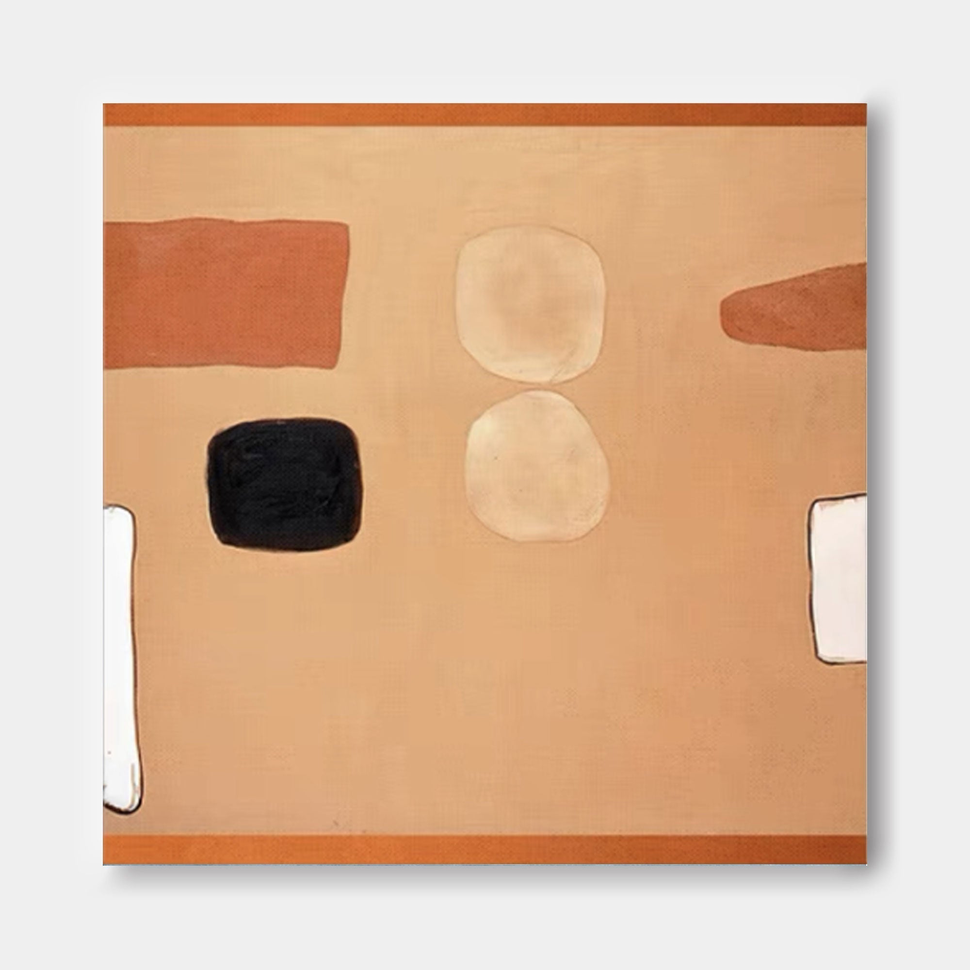 Wallart Geometric Minimalist Abstract Oil Painting