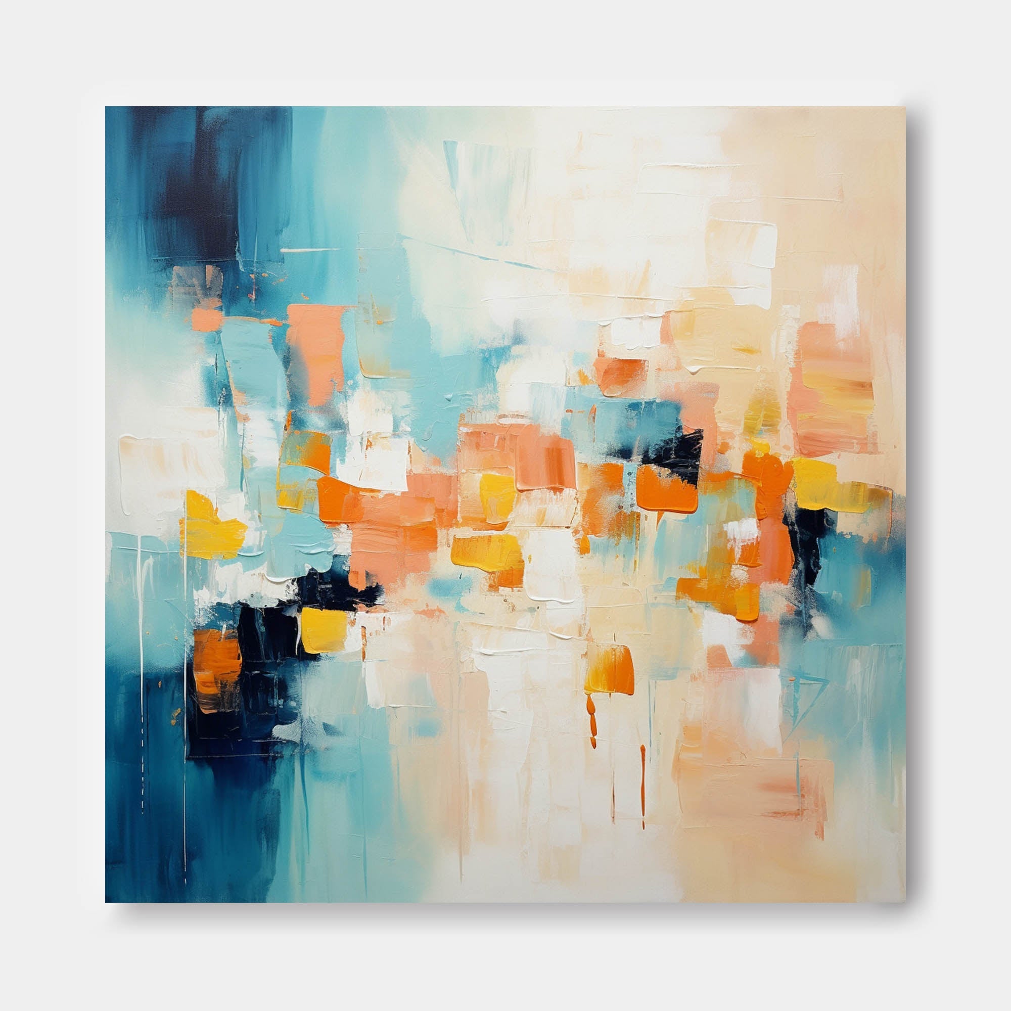 Wallart Modern Abstract Vibrant Canvas Art