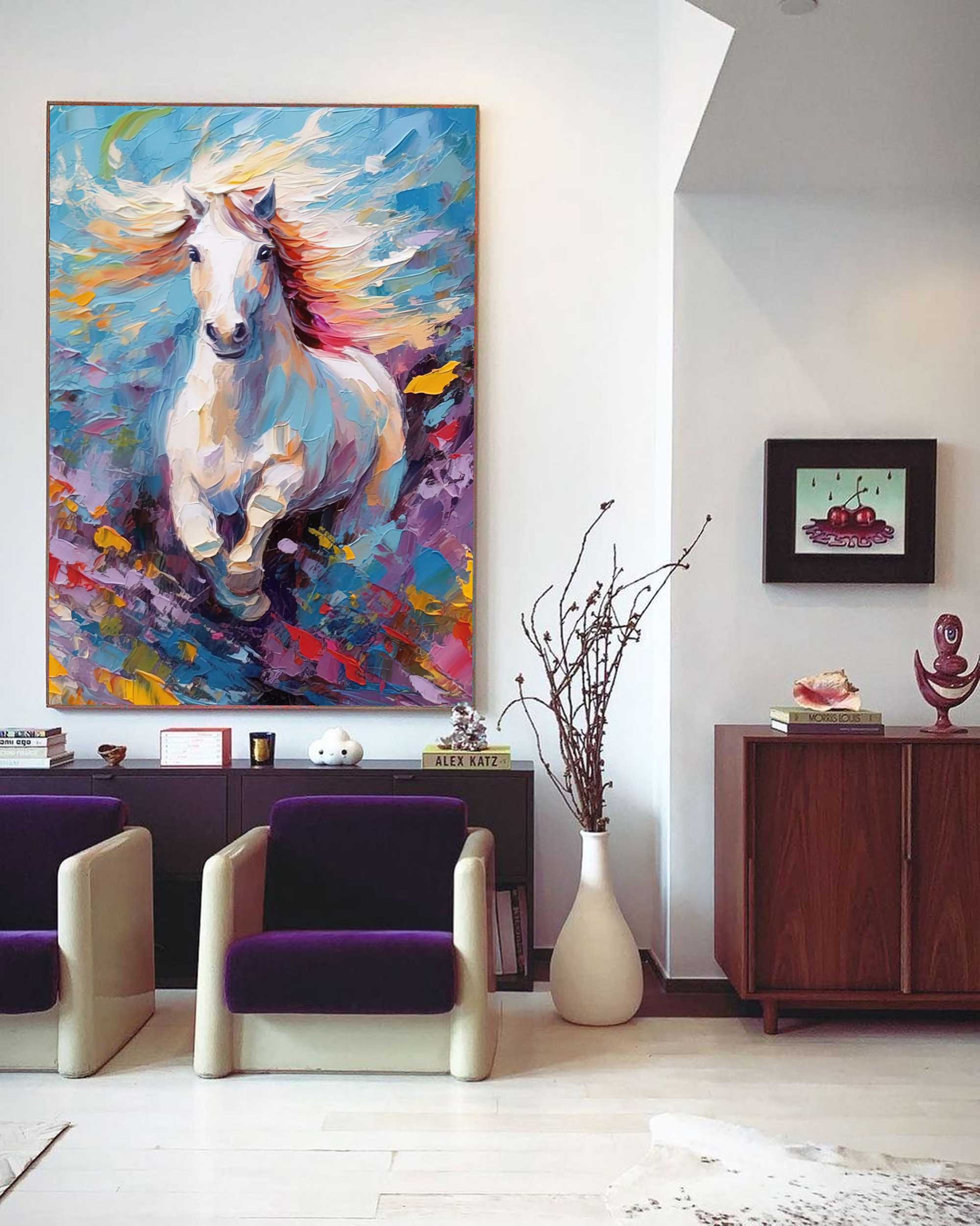 Wallart Wild Spirit – Energetic Horse Oil Painting on Canvas