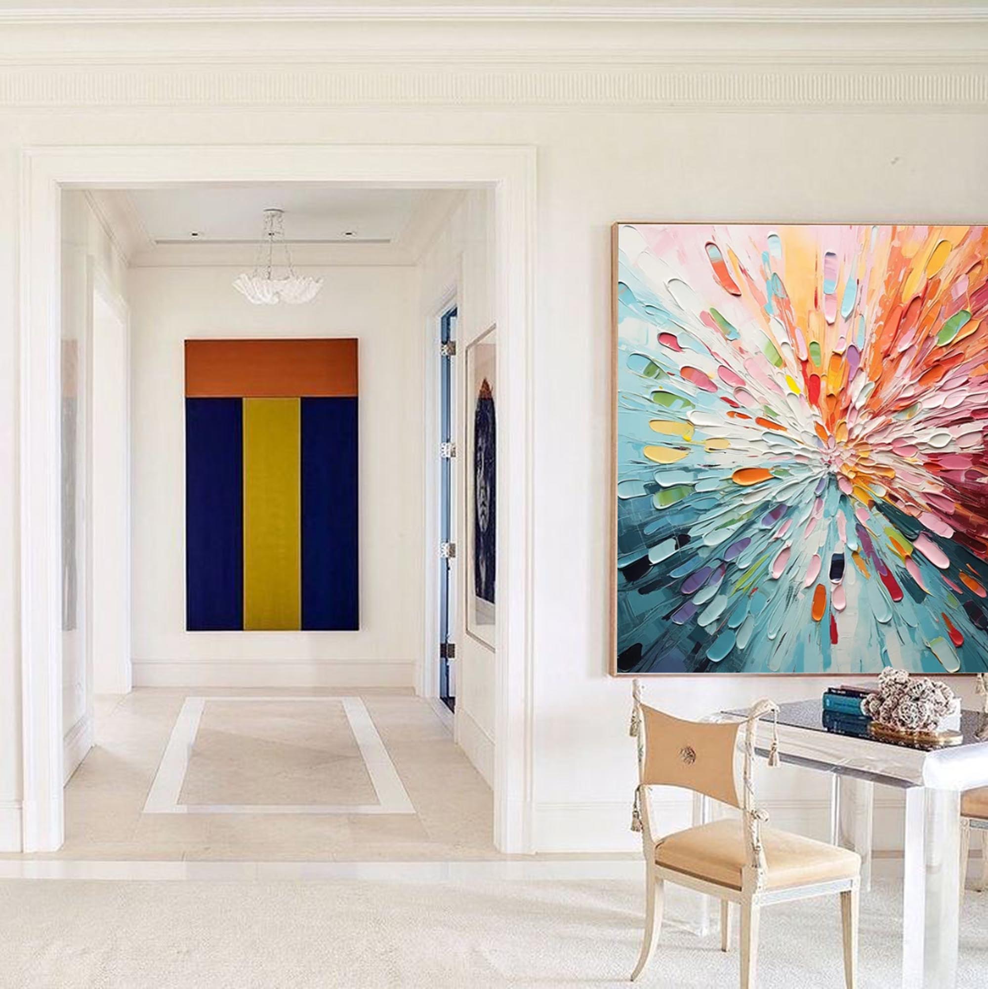 Wallart Explosive Burst of Color Canvas