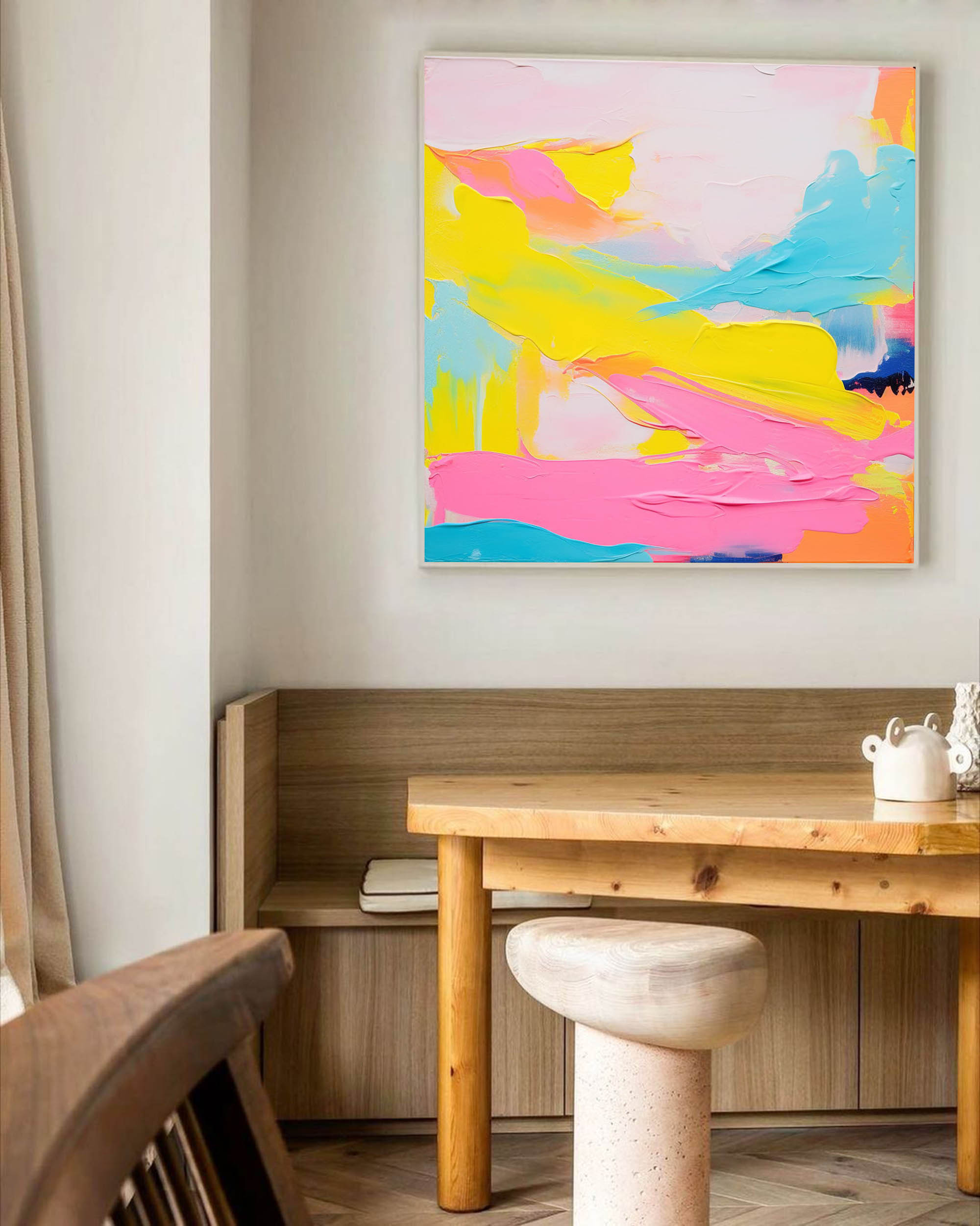 Wallart Sunset Glow Abstract Canvas