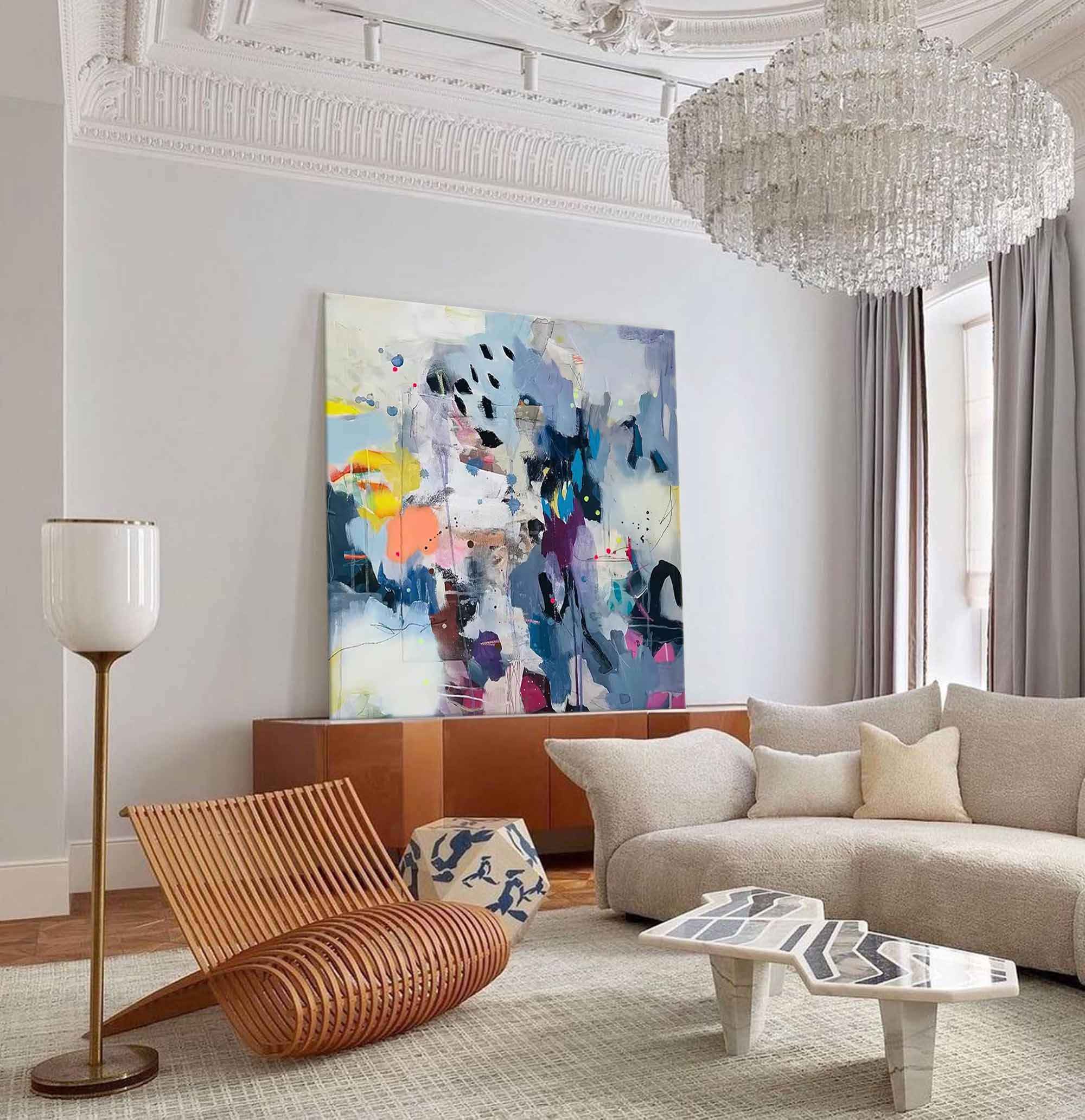 Wallart Dreamy Abstract Colorful Art