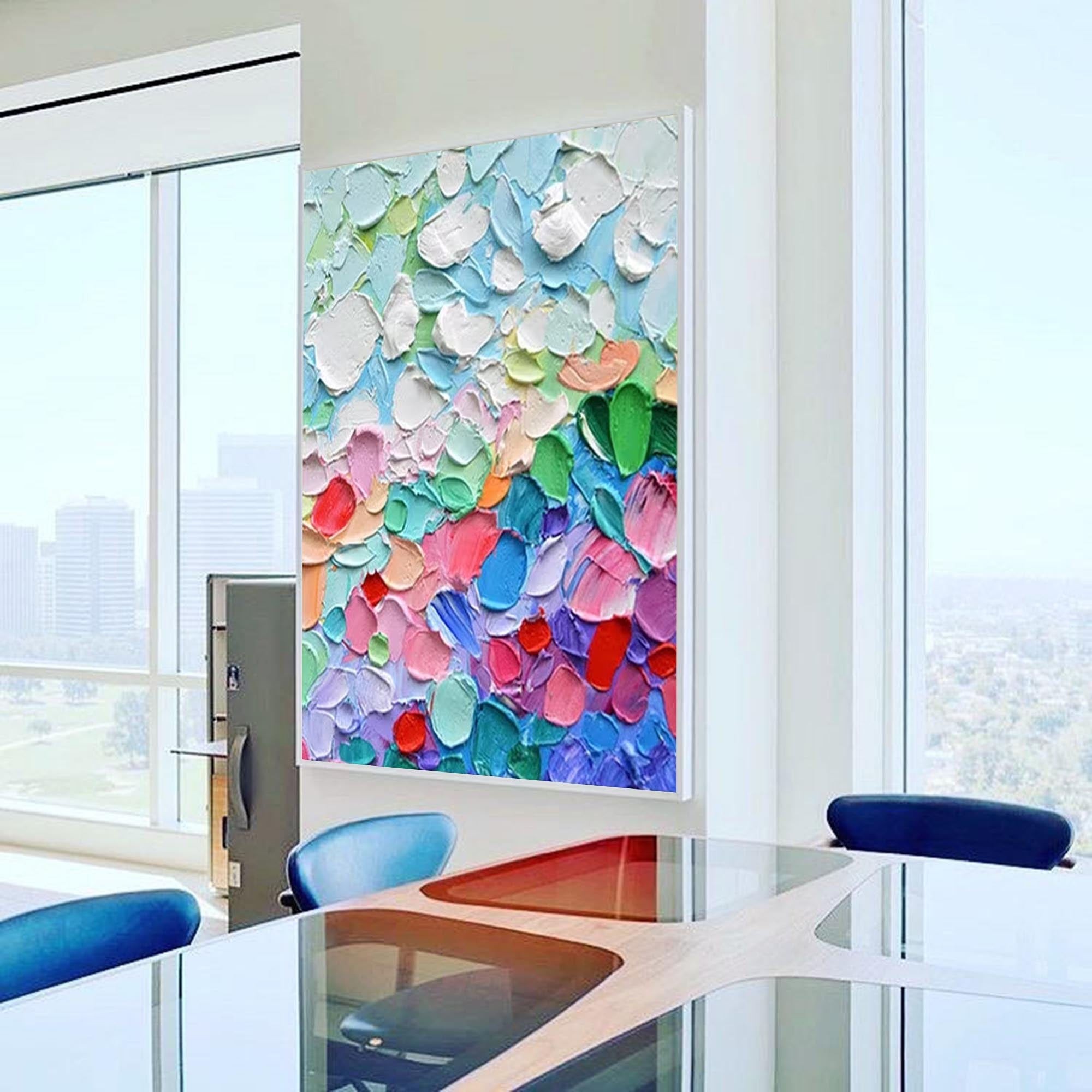 Wallart Colorful Abstract Palette Art