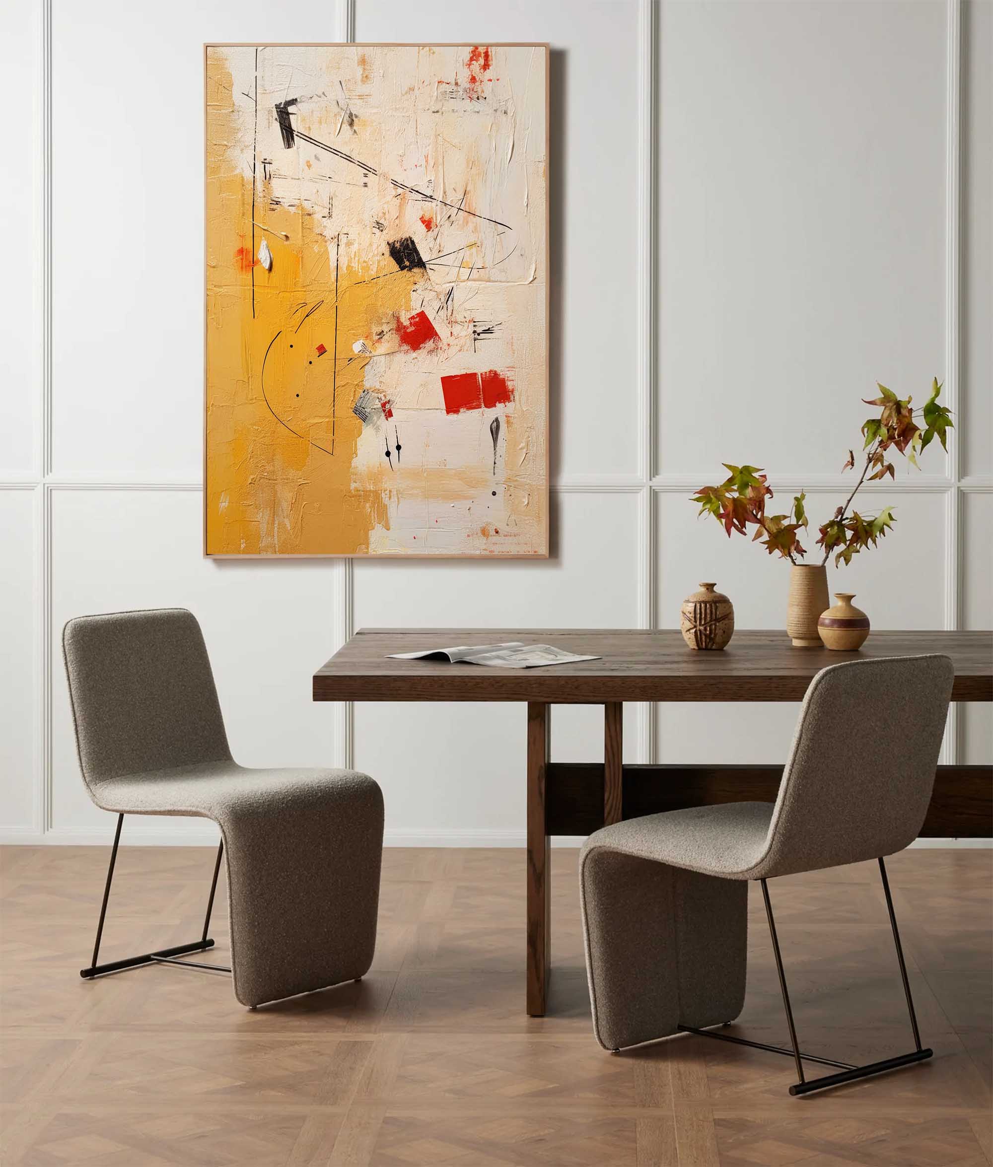 Wallart Geometric Abstract Rhythm Art