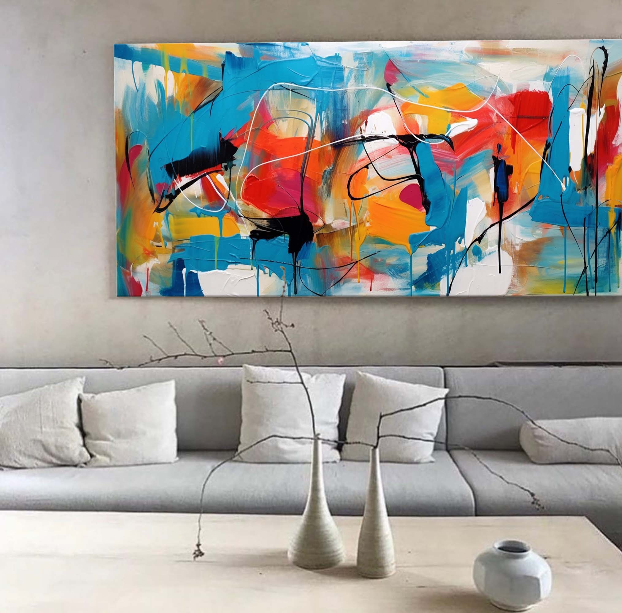 Wallart Dynamic Color Symphony