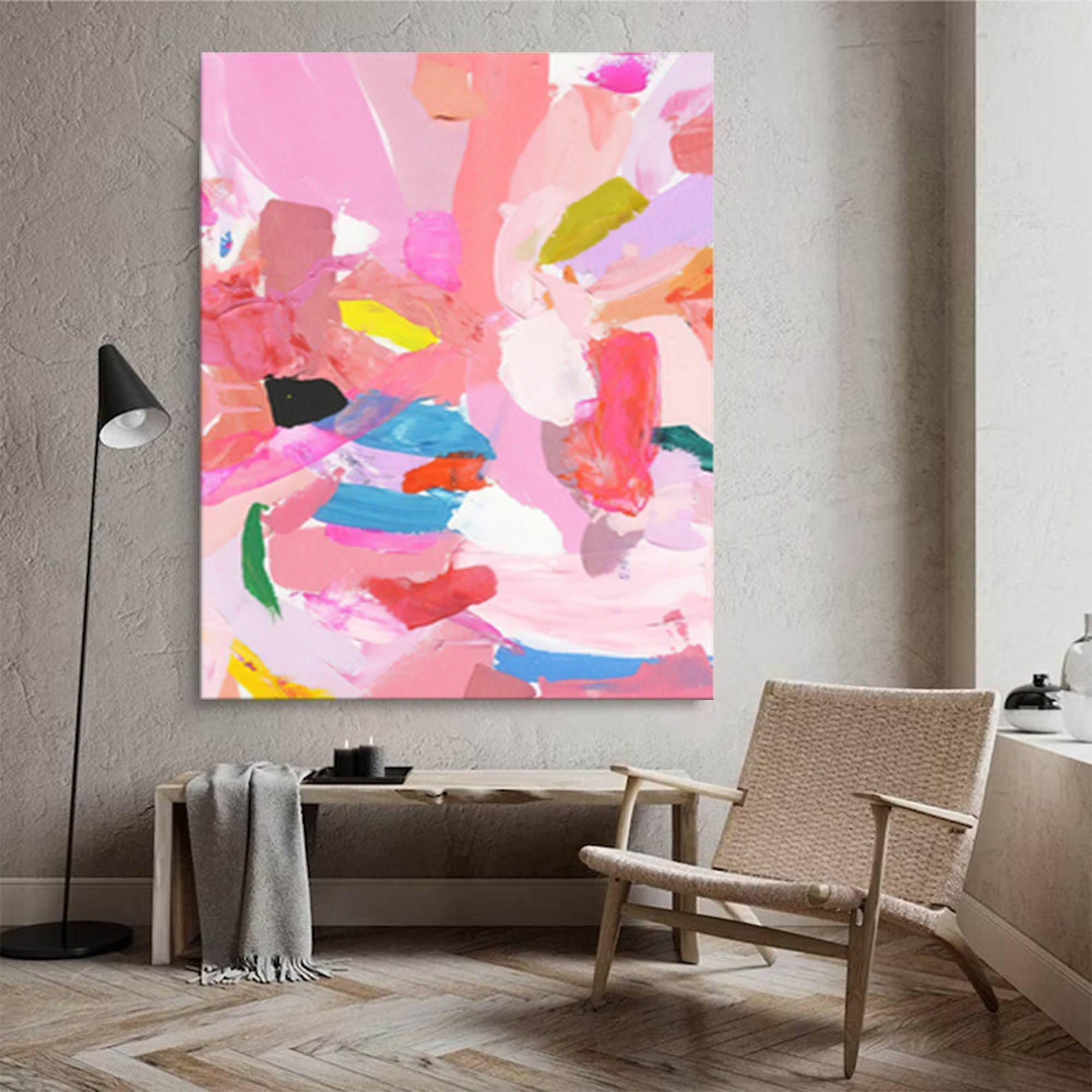 Wallart Flourish in Pink Hues