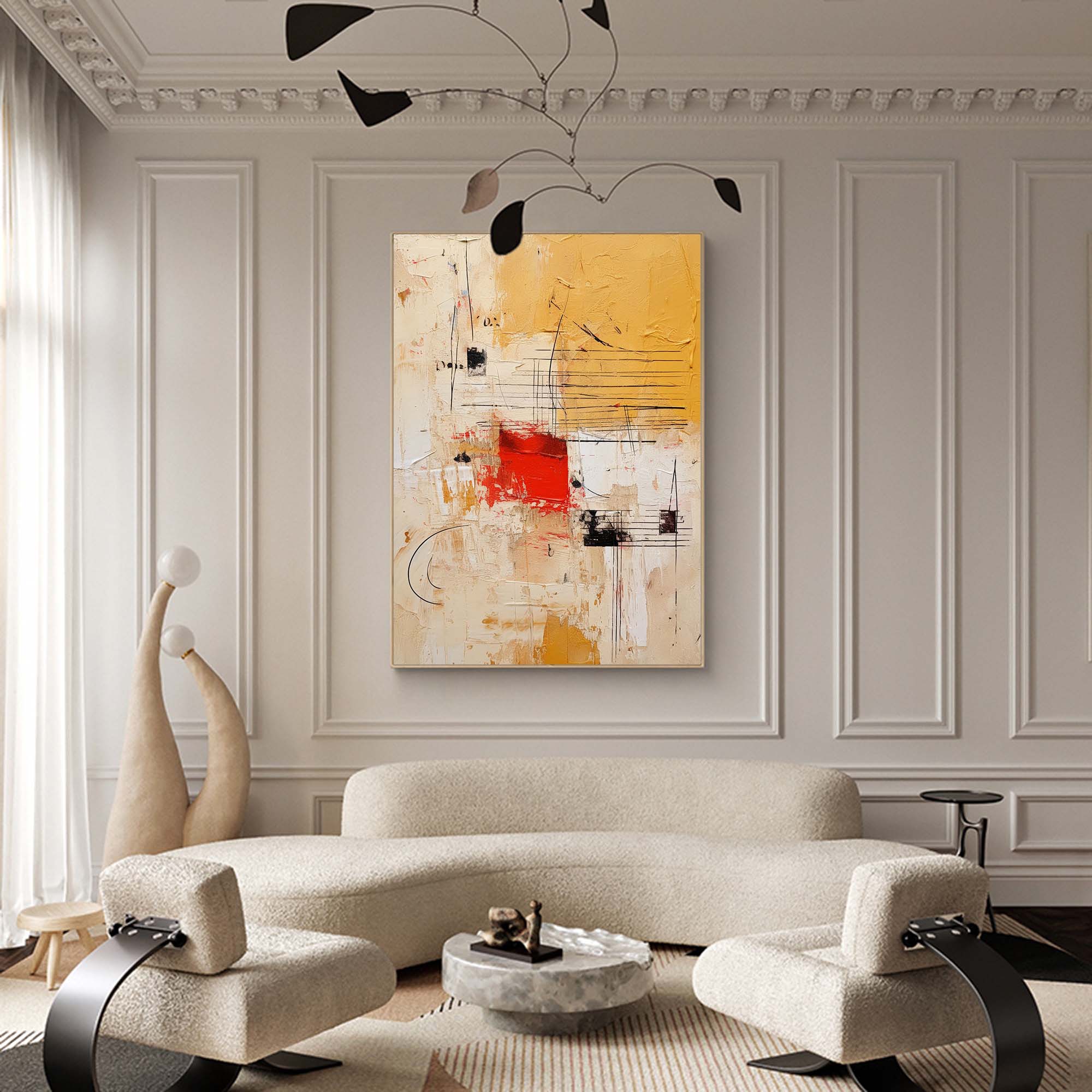 Wallart Bold Abstract Geometric Canvas