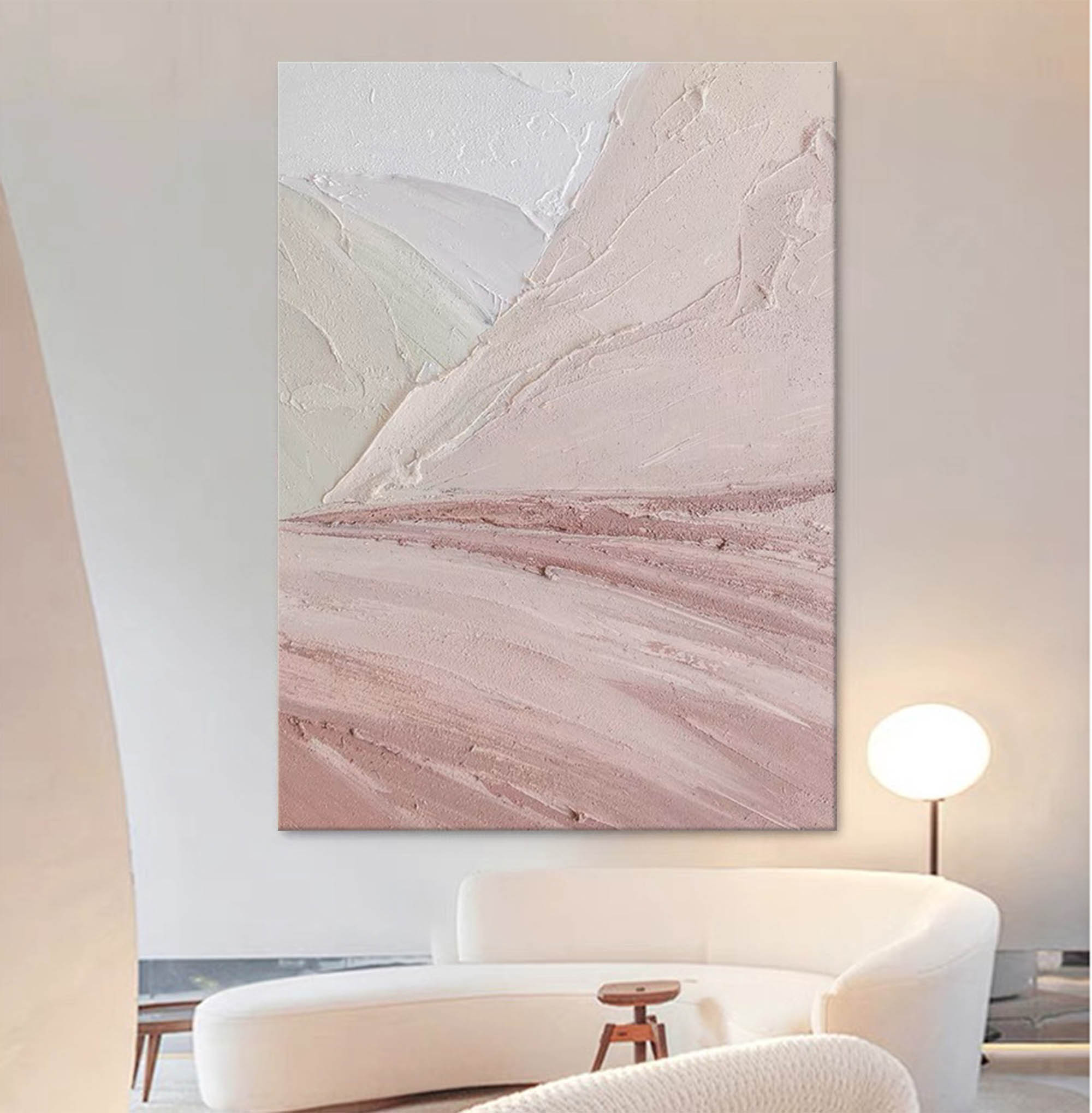 Wallart Soft Horizons: Minimalist Desert Palette