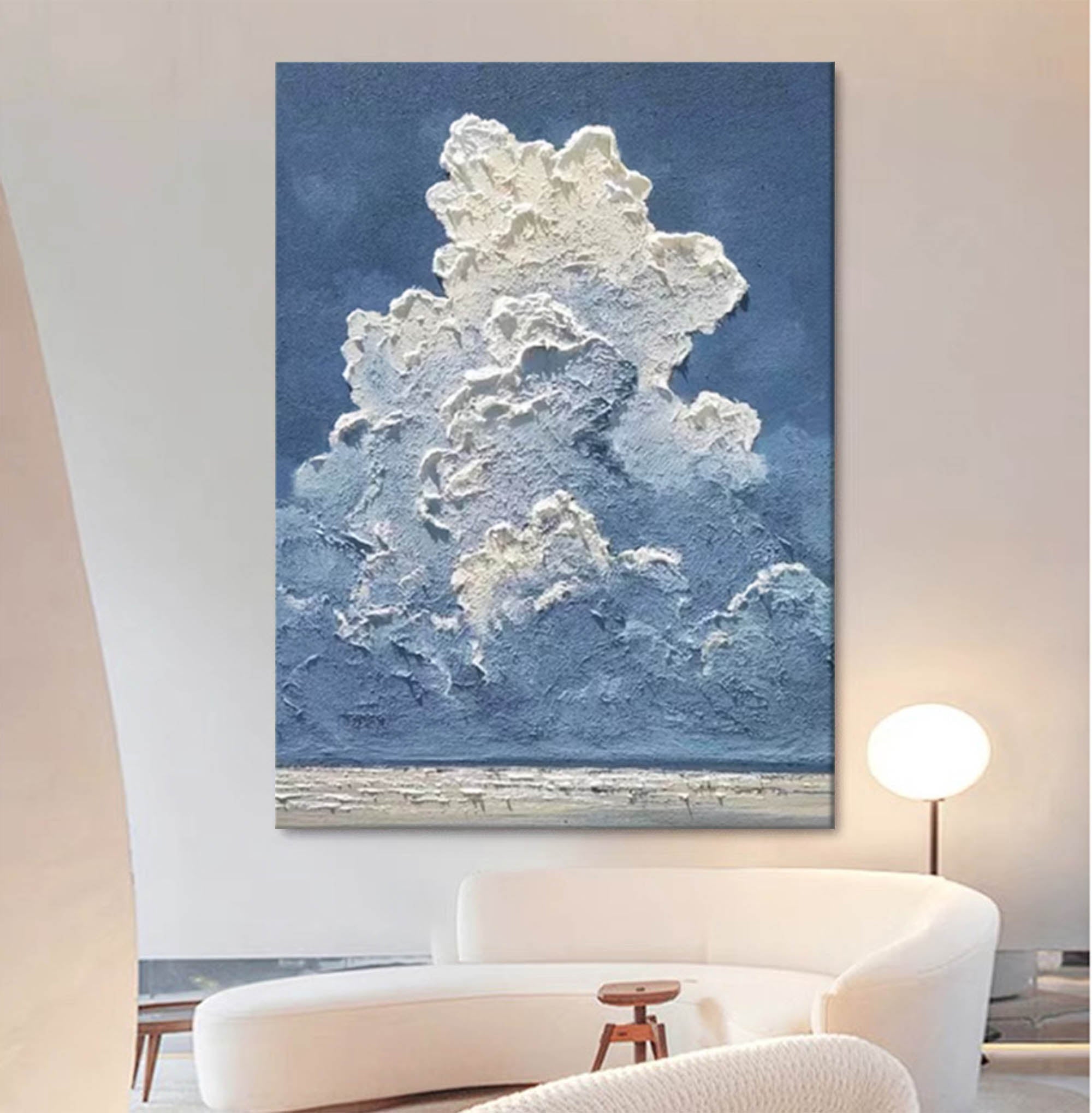 Wallart Clouds in Motion: Textured Sky Art