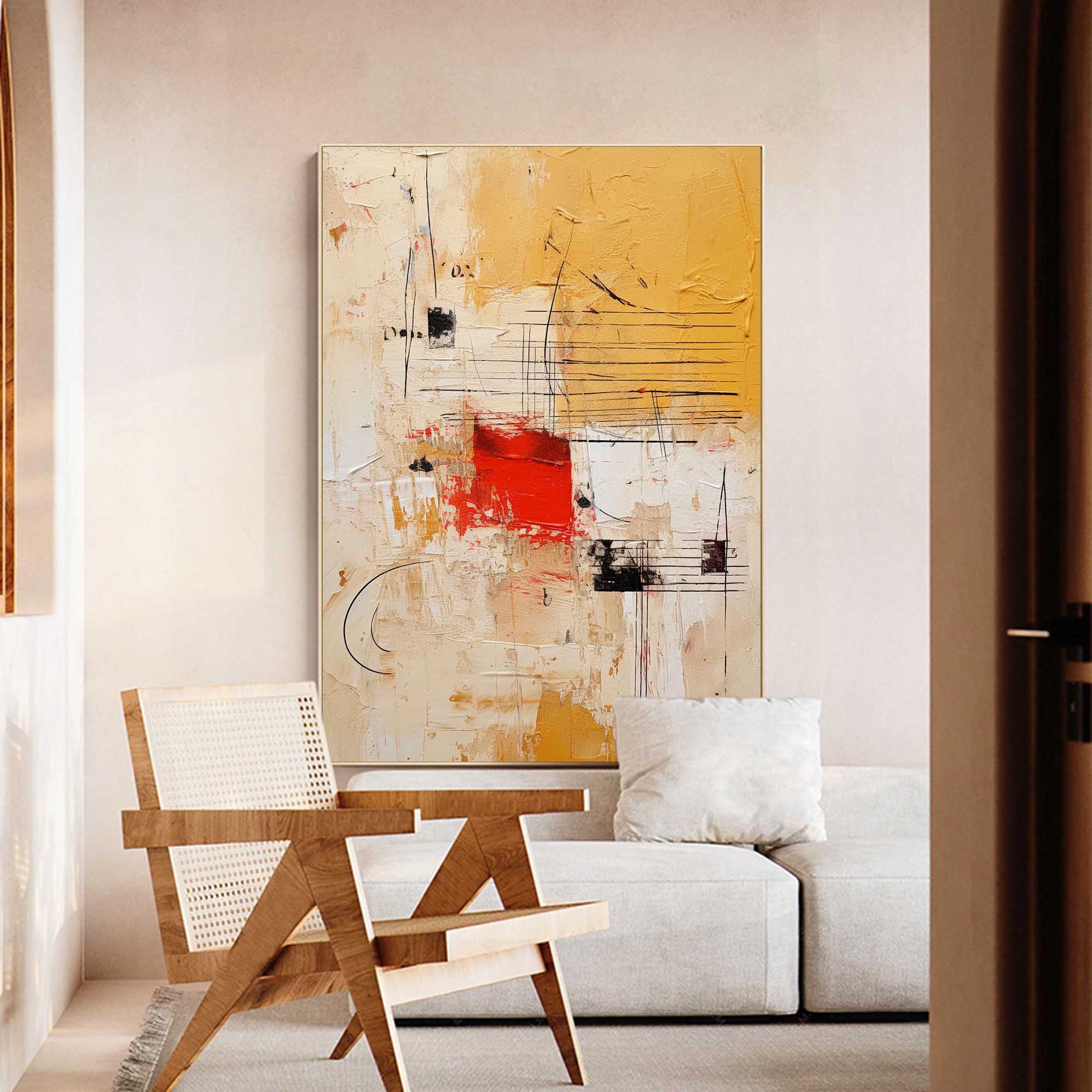 Wallart Bold Abstract Geometric Canvas