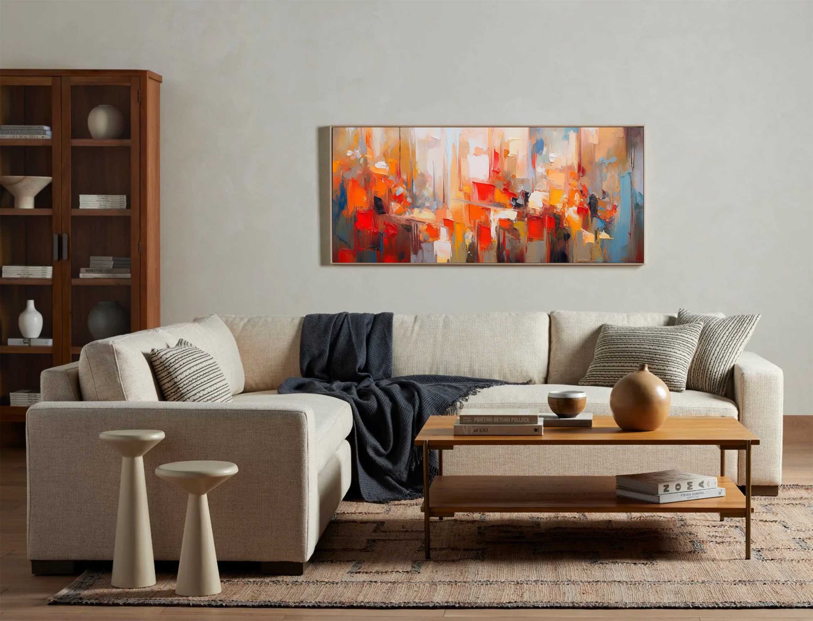 Wallart Vibrant Symphony of Urban Light