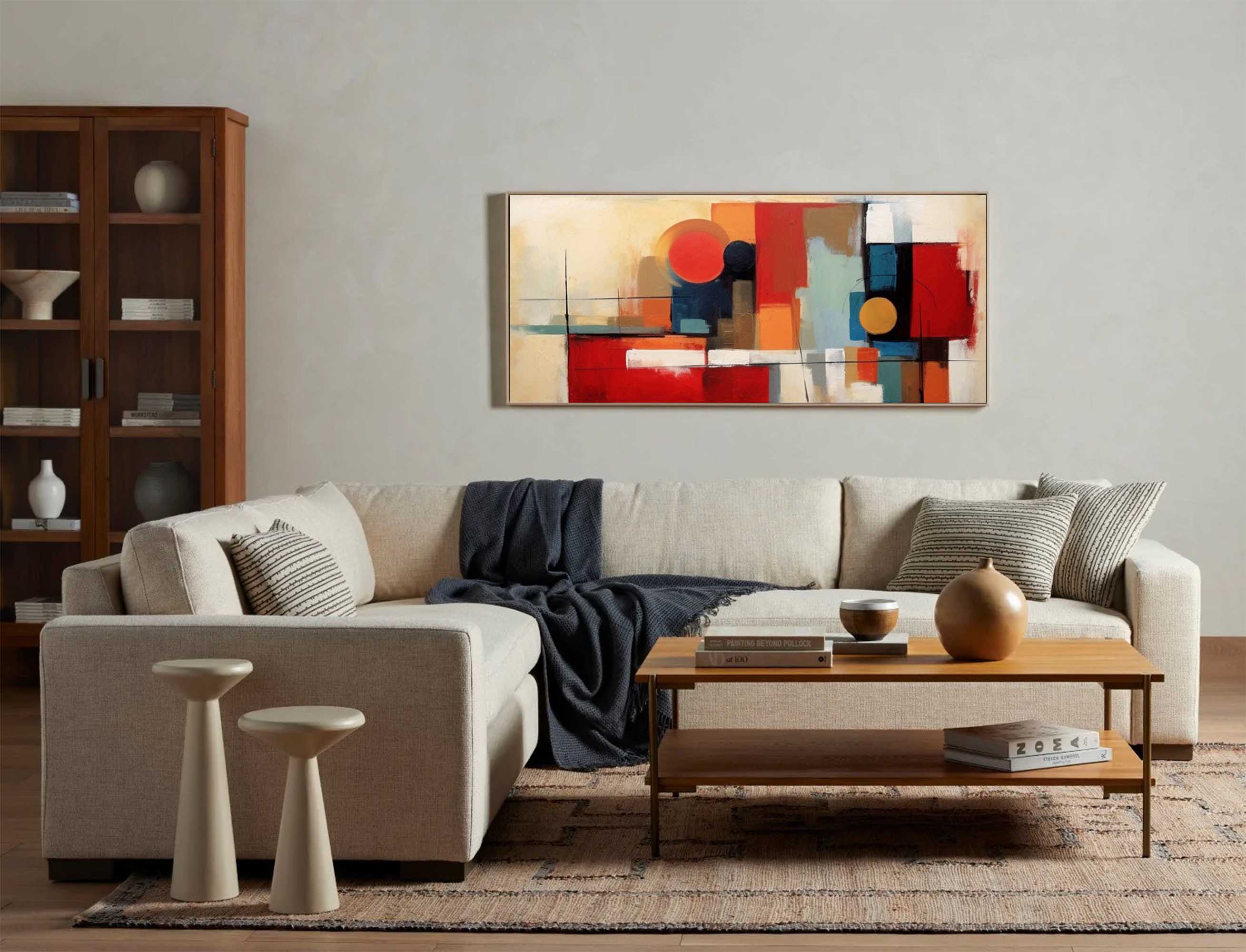 Wallart Geometric Abstract Canvas Art