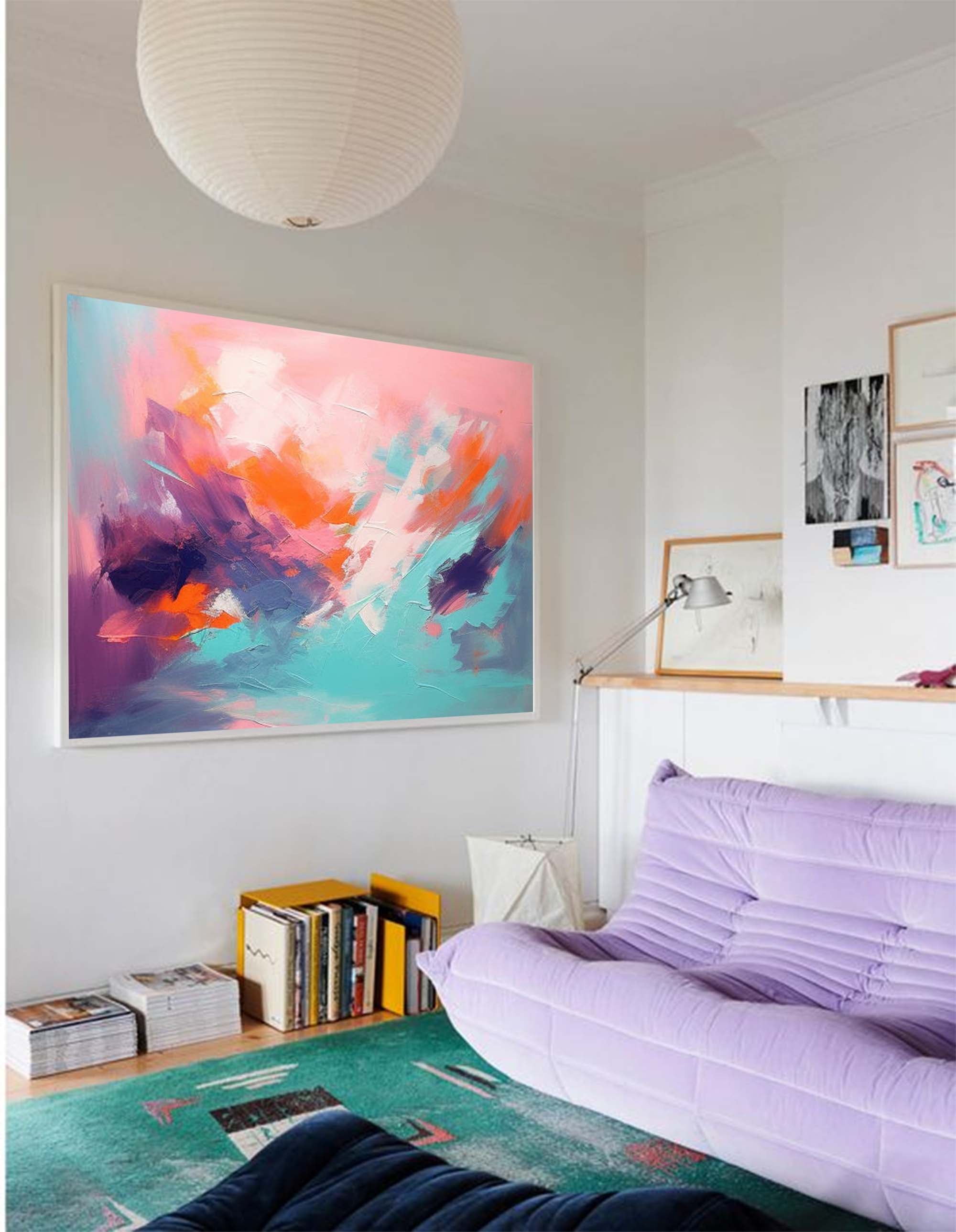 Wallart Serene Dusk Abstract Expression