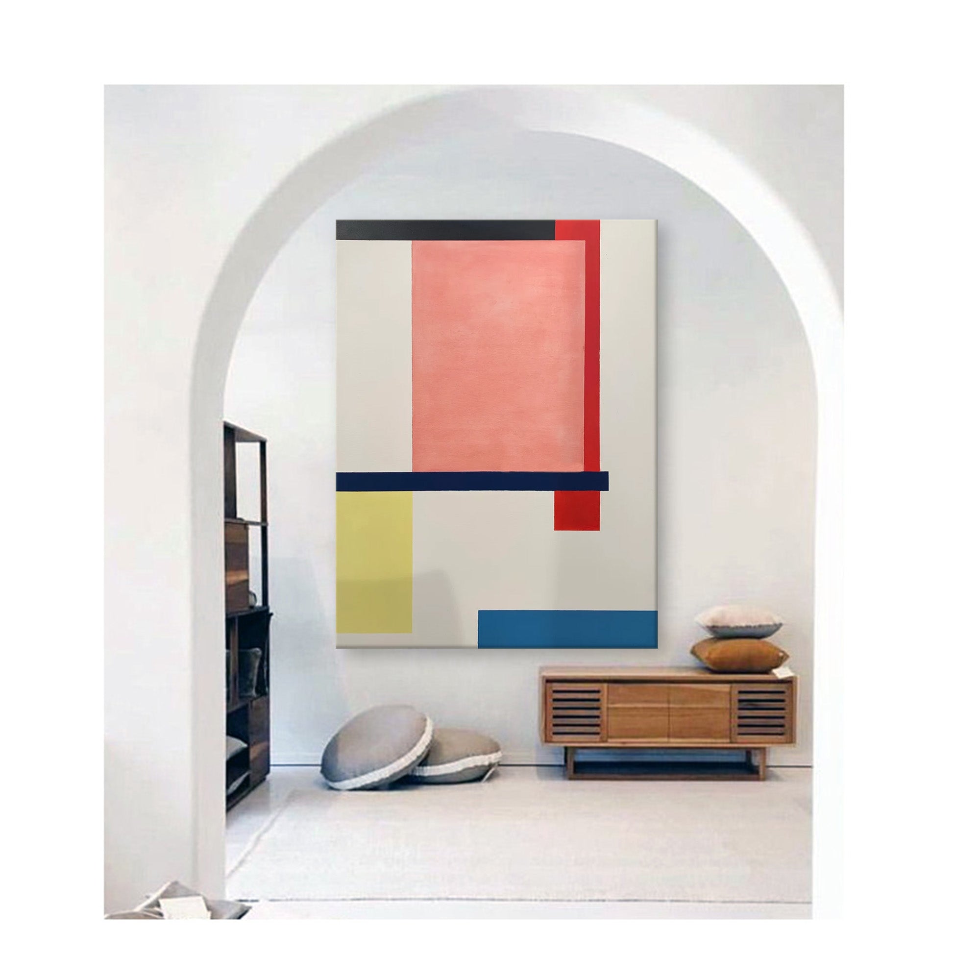 Wallart Minimalist Geometry: Bold Color Blocks