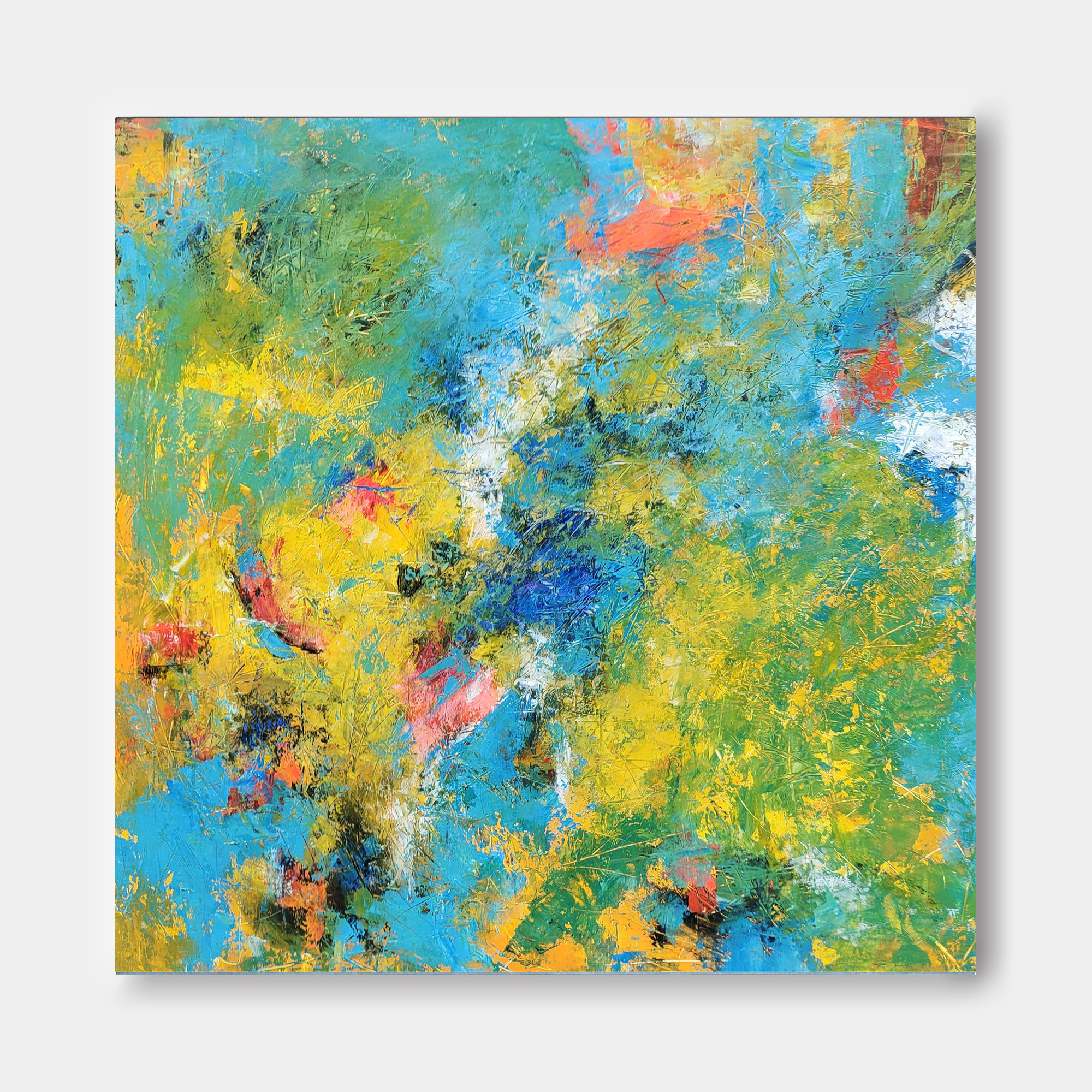 Wallart Vibrant Chaos: Abstract Color Burst