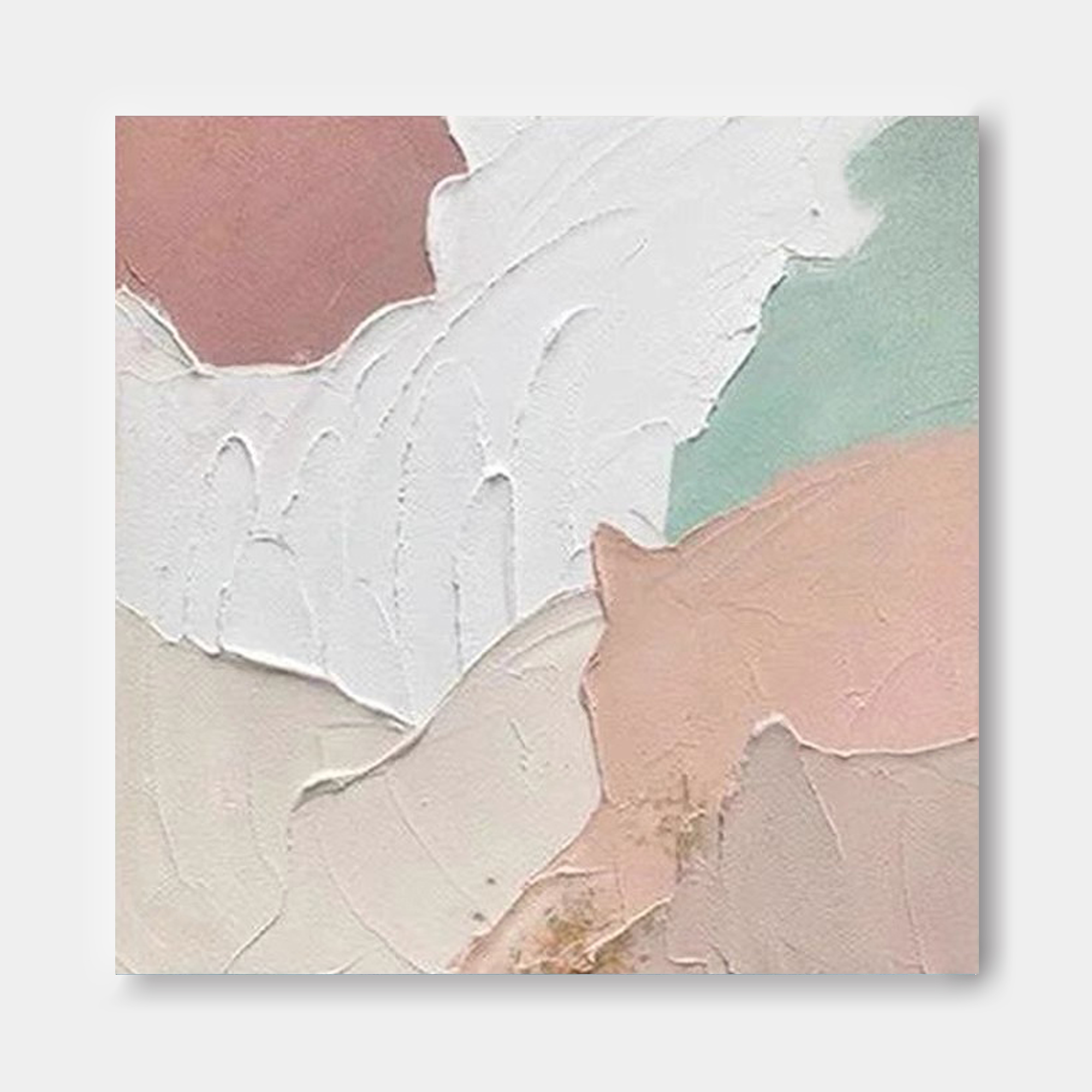 Wallart Soft Neutrals Textured Abstract Canvas Art