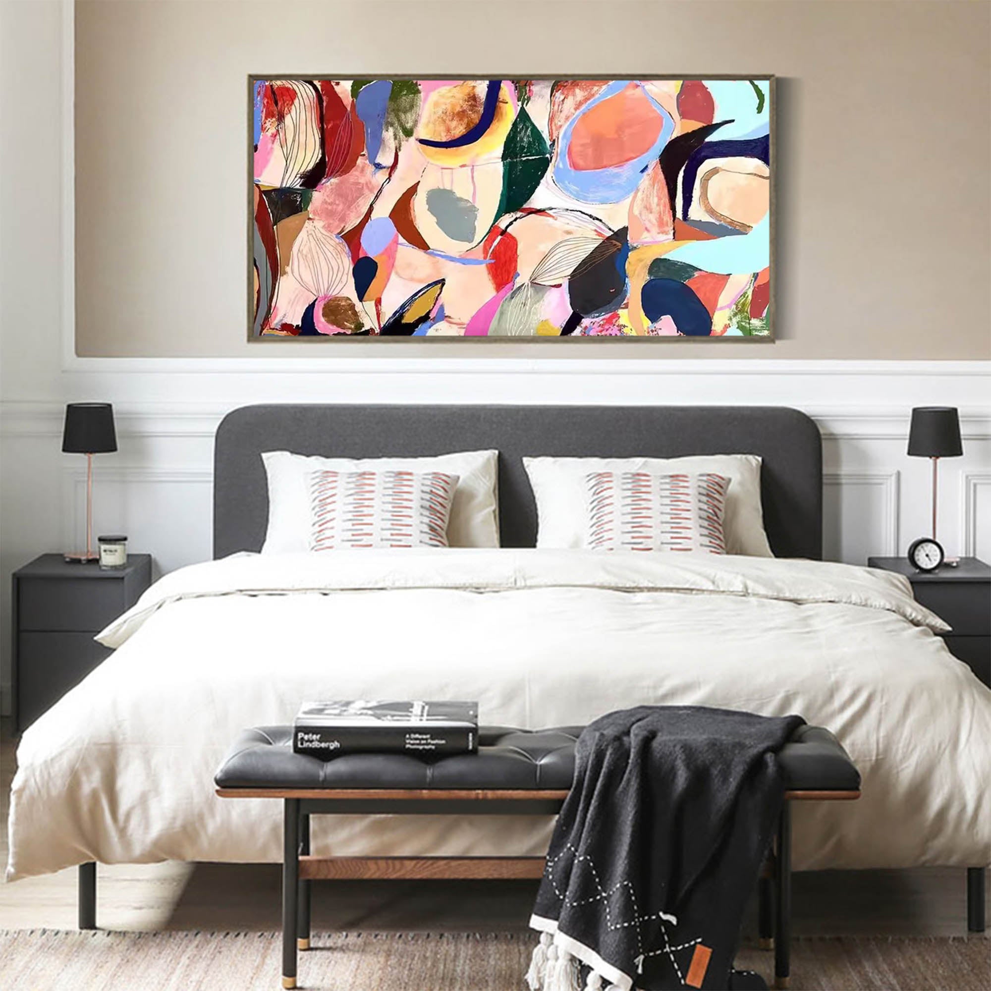 Wallart Vibrant Organic Abstract Art