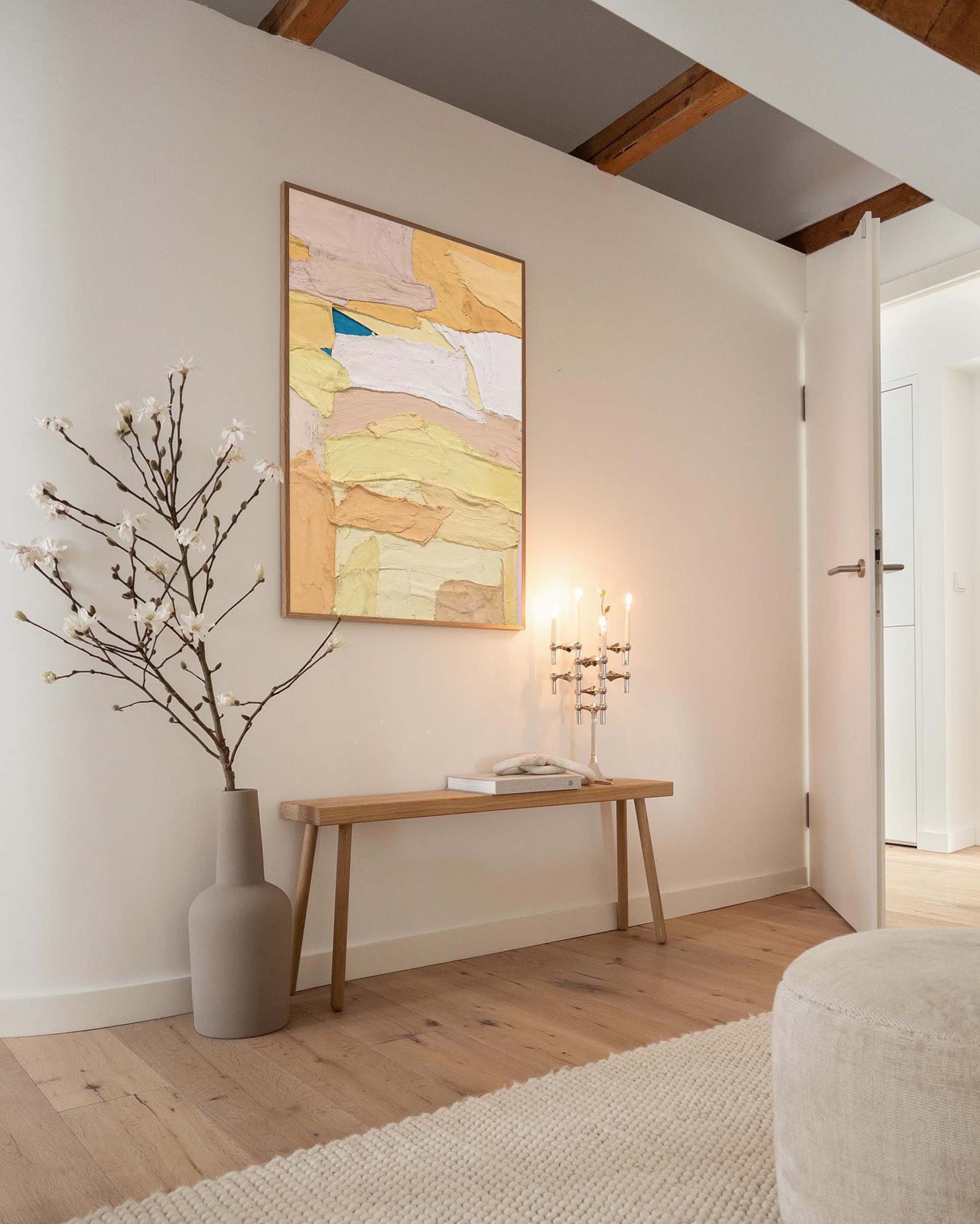 Wallart Layered Pastel Abstract Texture Art