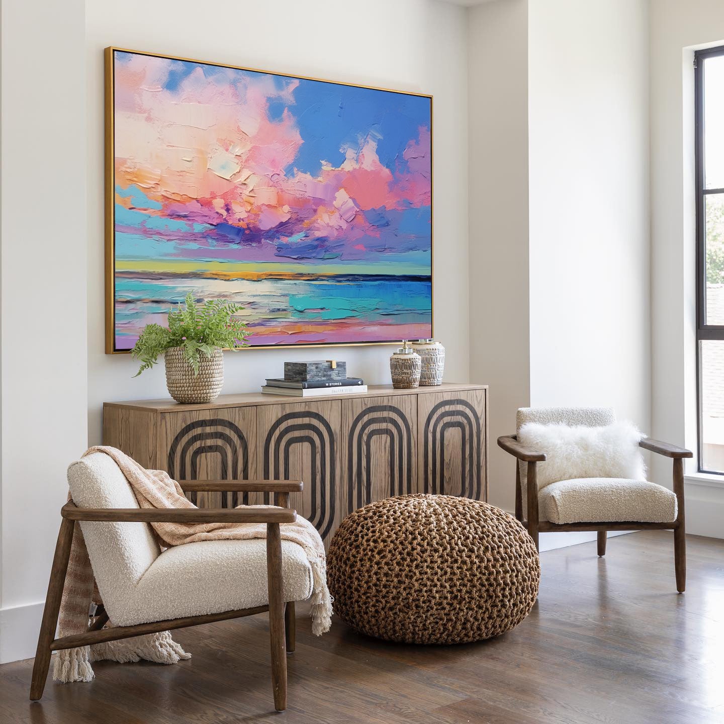 Wallart Serene Sunset Over Calm Waters