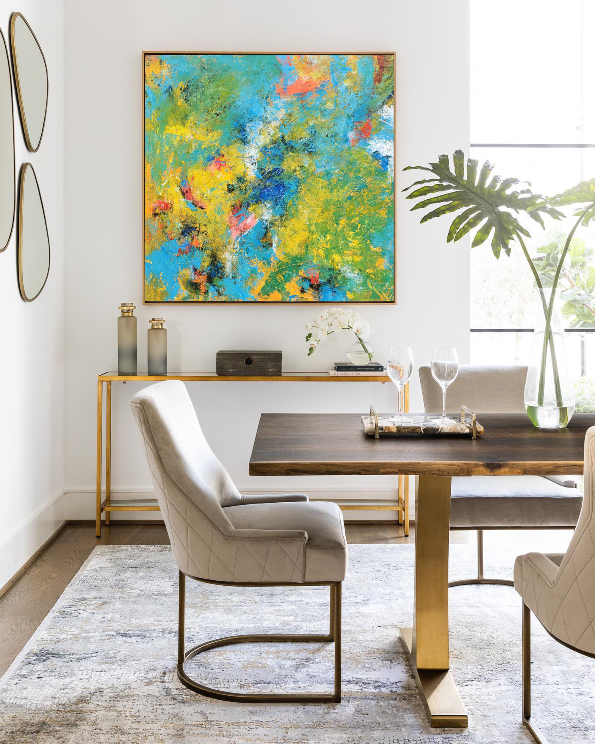 Wallart Vibrant Chaos: Abstract Color Burst