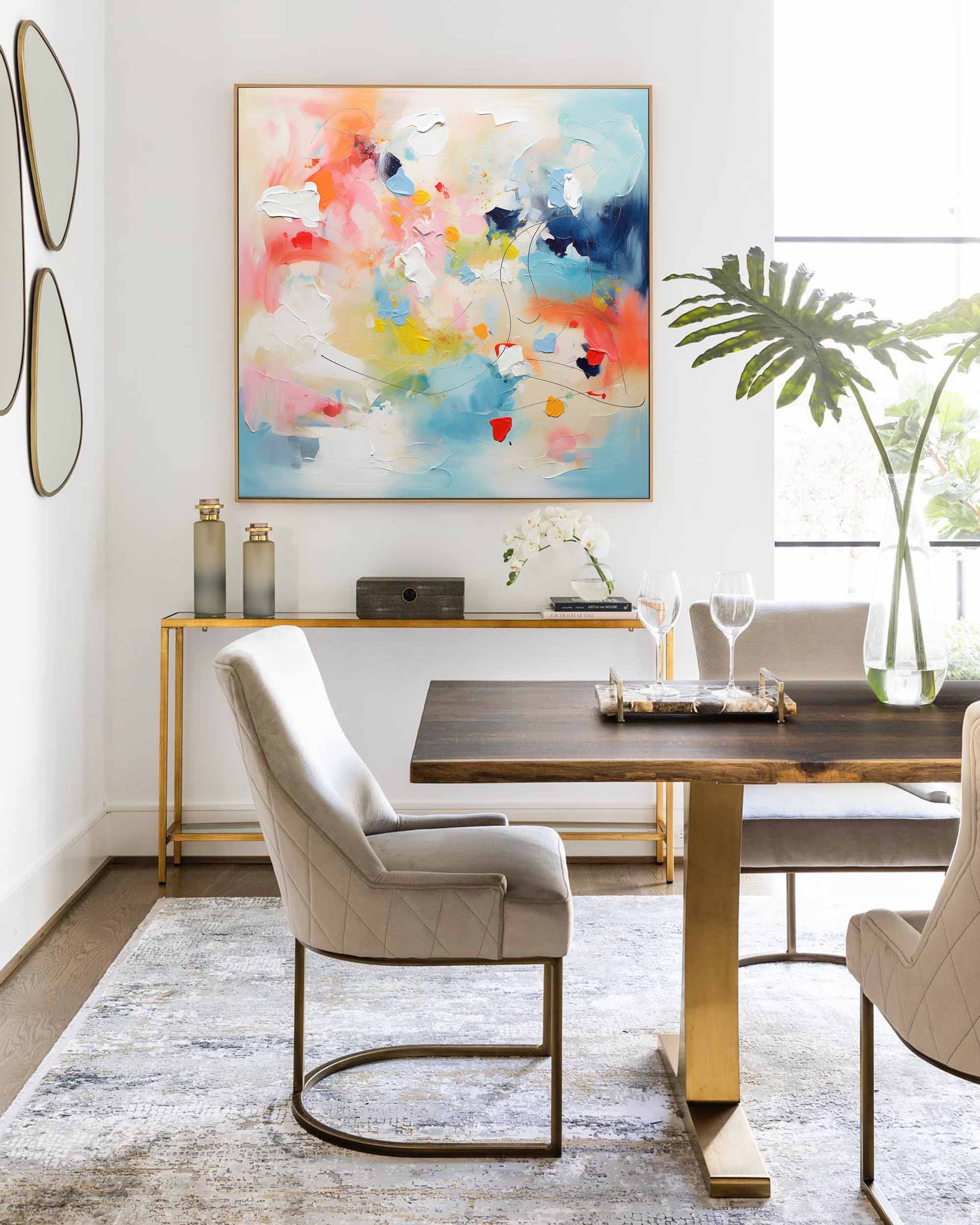 Wallart Vibrant Abstract Color Motion Art