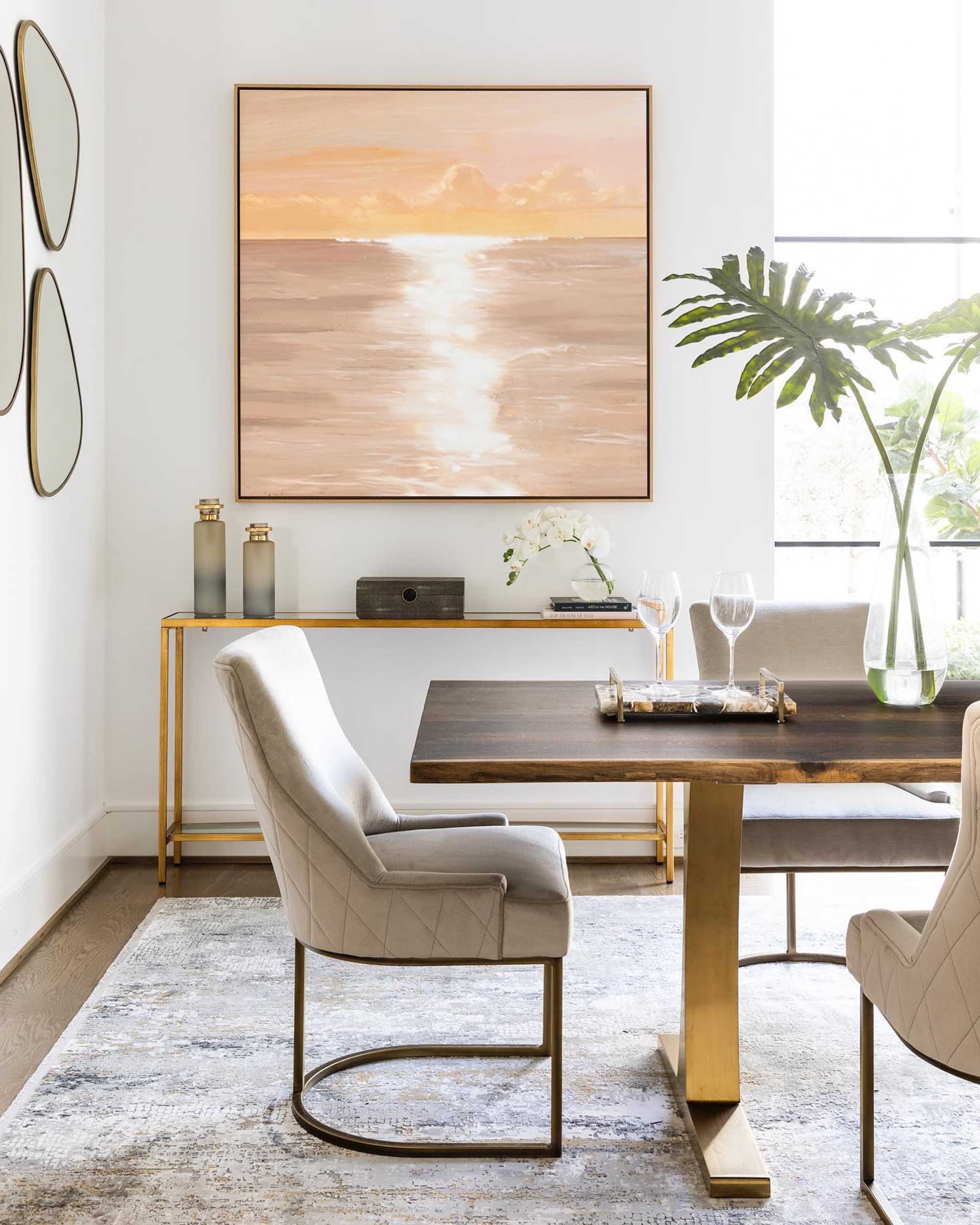 Wallart Golden Horizon at Sunset