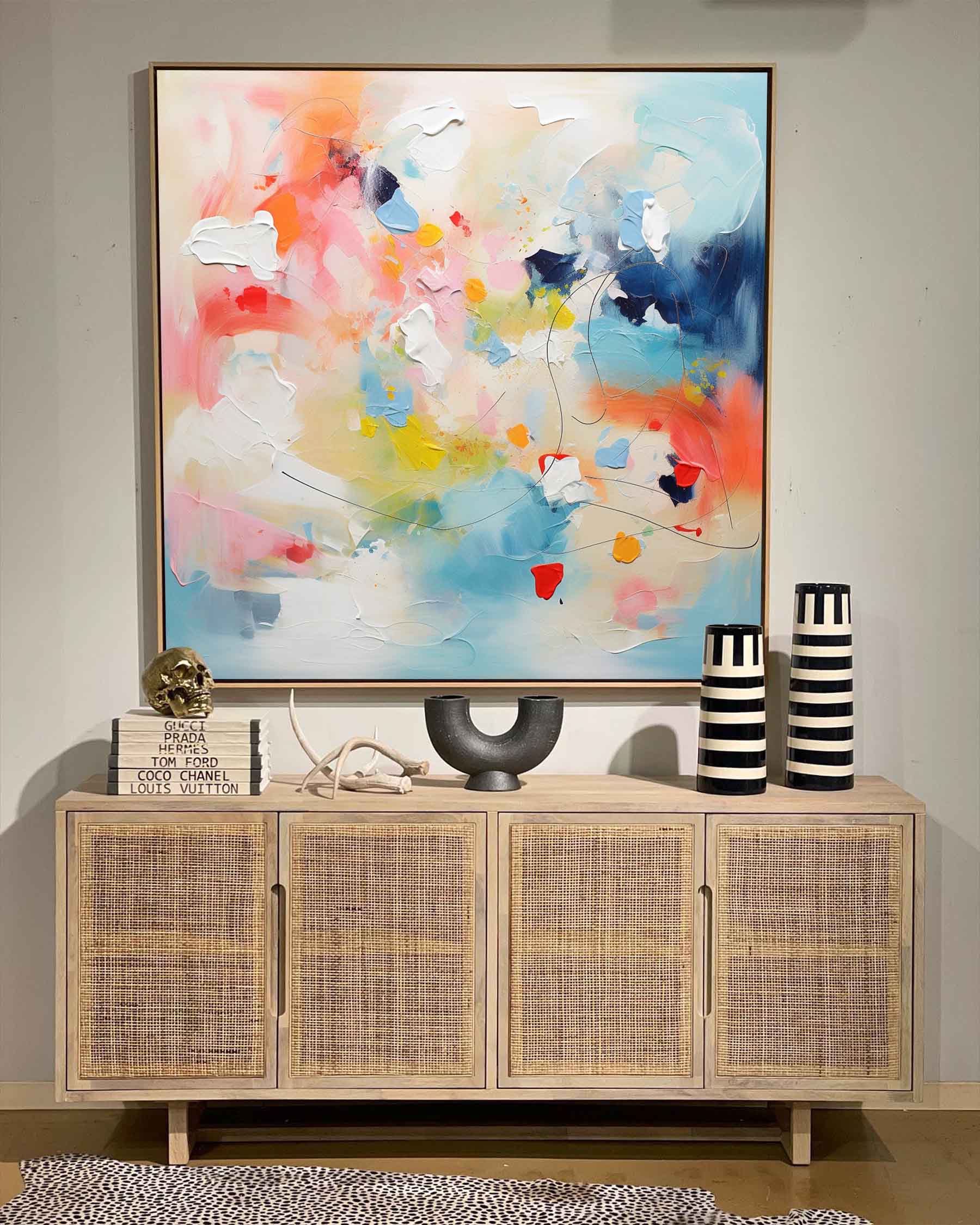 Wallart Vibrant Abstract Color Motion Art