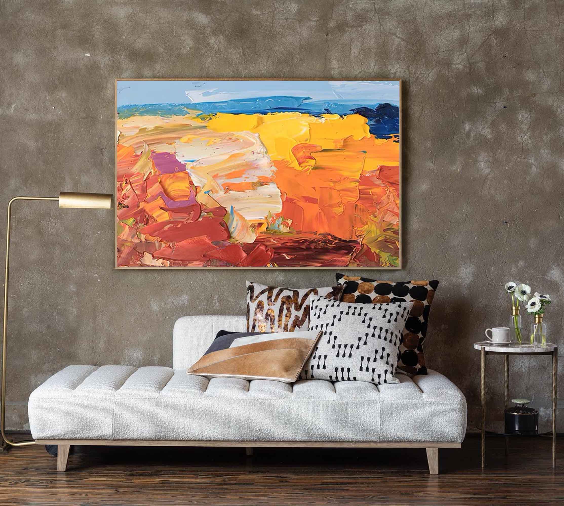 Wallart Bold Landscape Abstract Oil Art