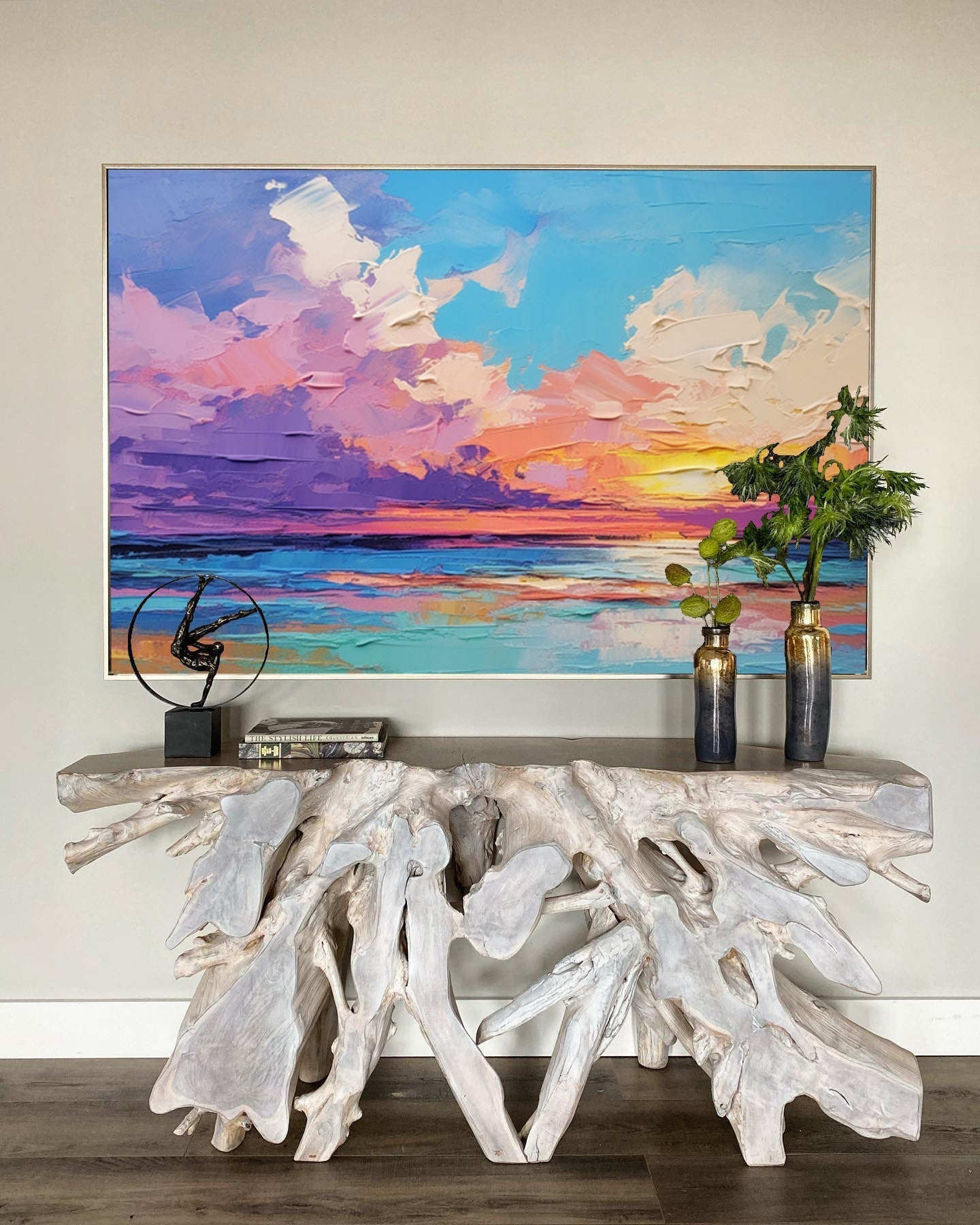 Wallart Radiant Sunset Over Tranquil Sea