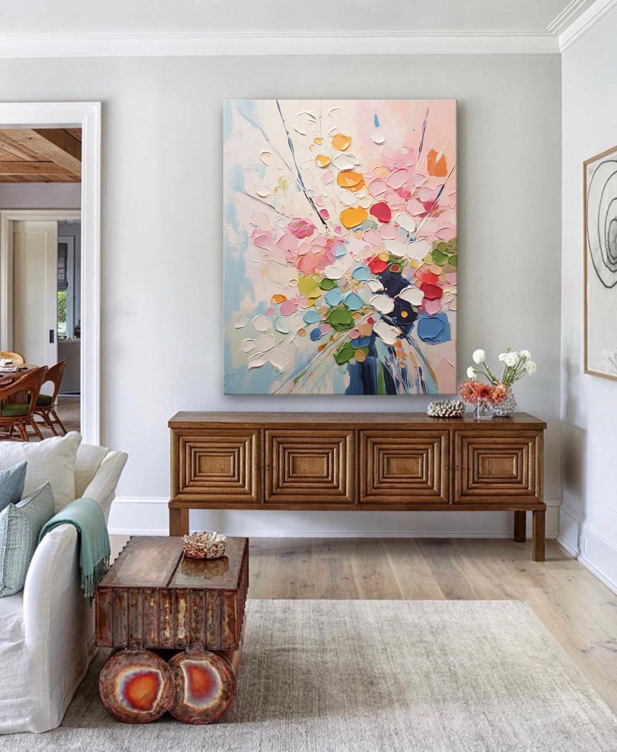 Wallart Vibrant Floral Symphony