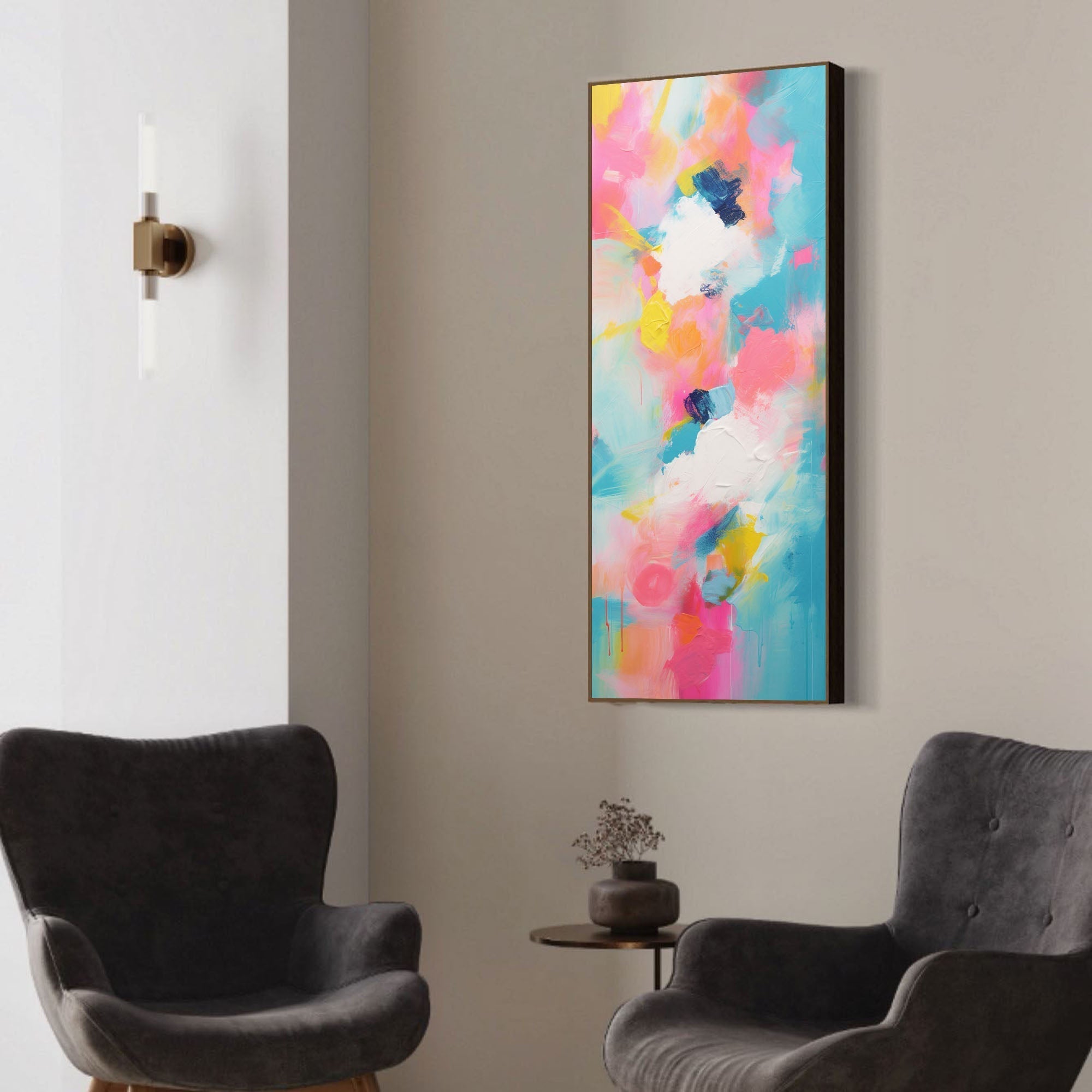 Wallart Color Symphony Abstract Canvas