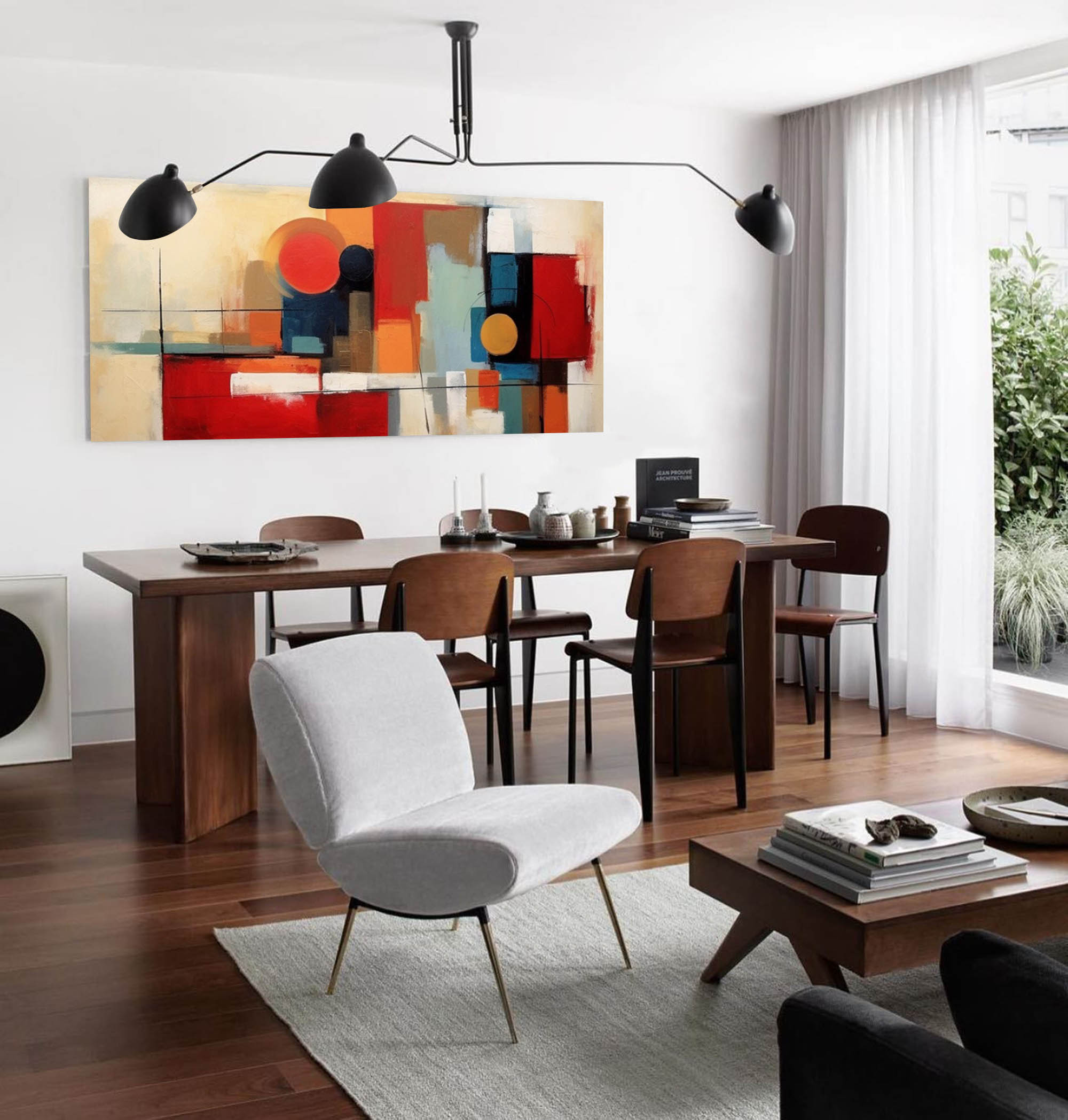 Wallart Geometric Abstract Canvas Art