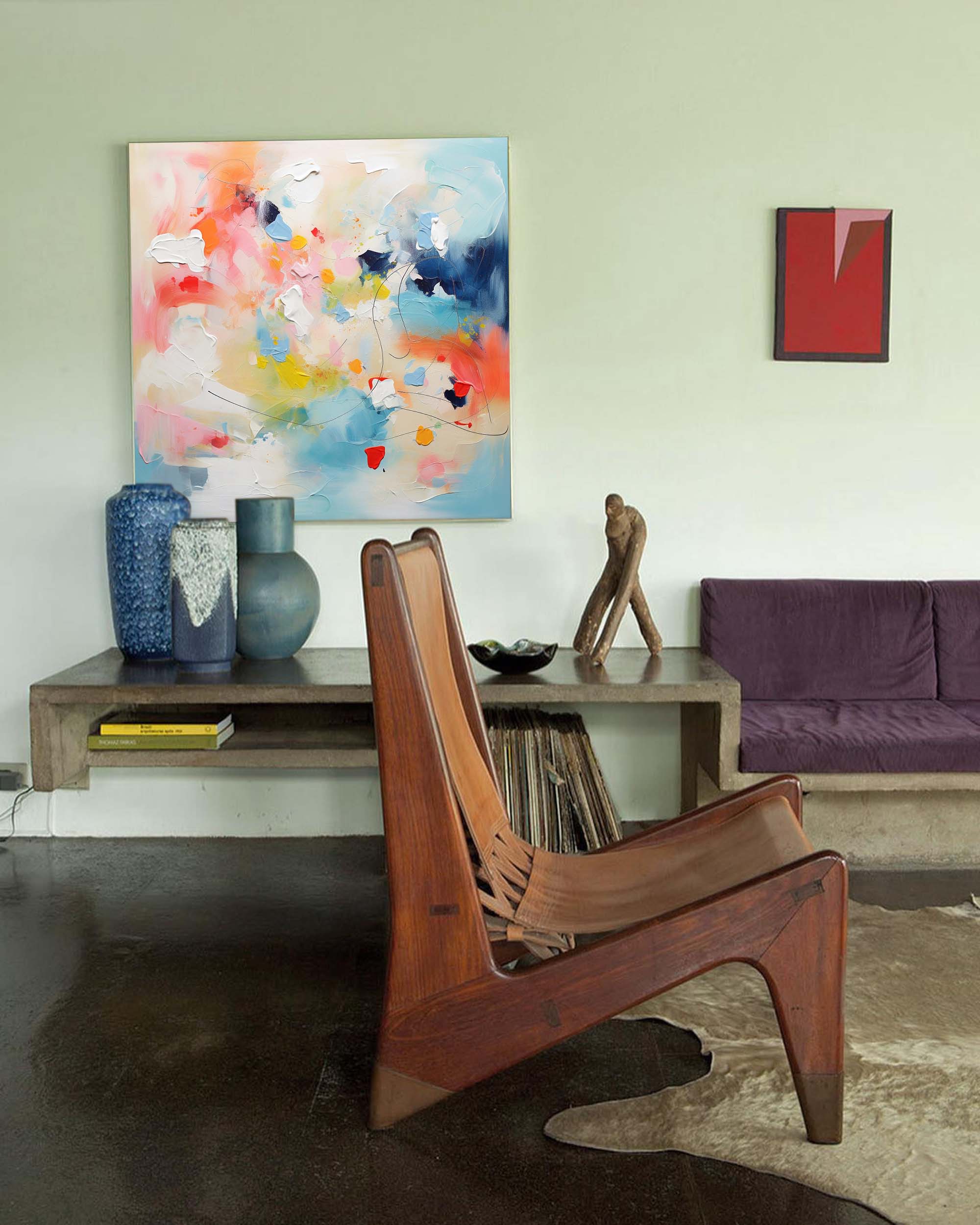 Wallart Vibrant Abstract Color Motion Art