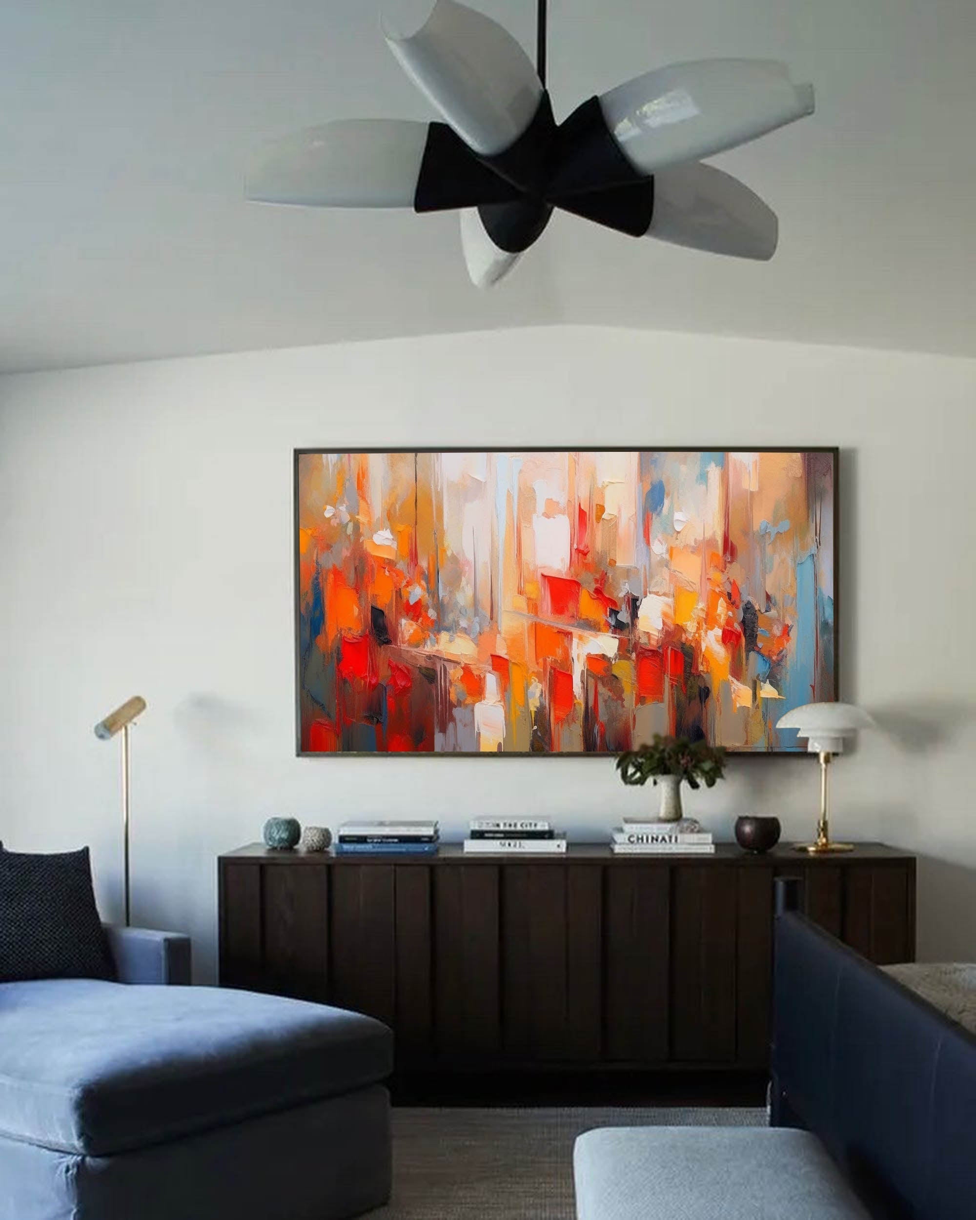 Wallart Vibrant Symphony of Urban Light