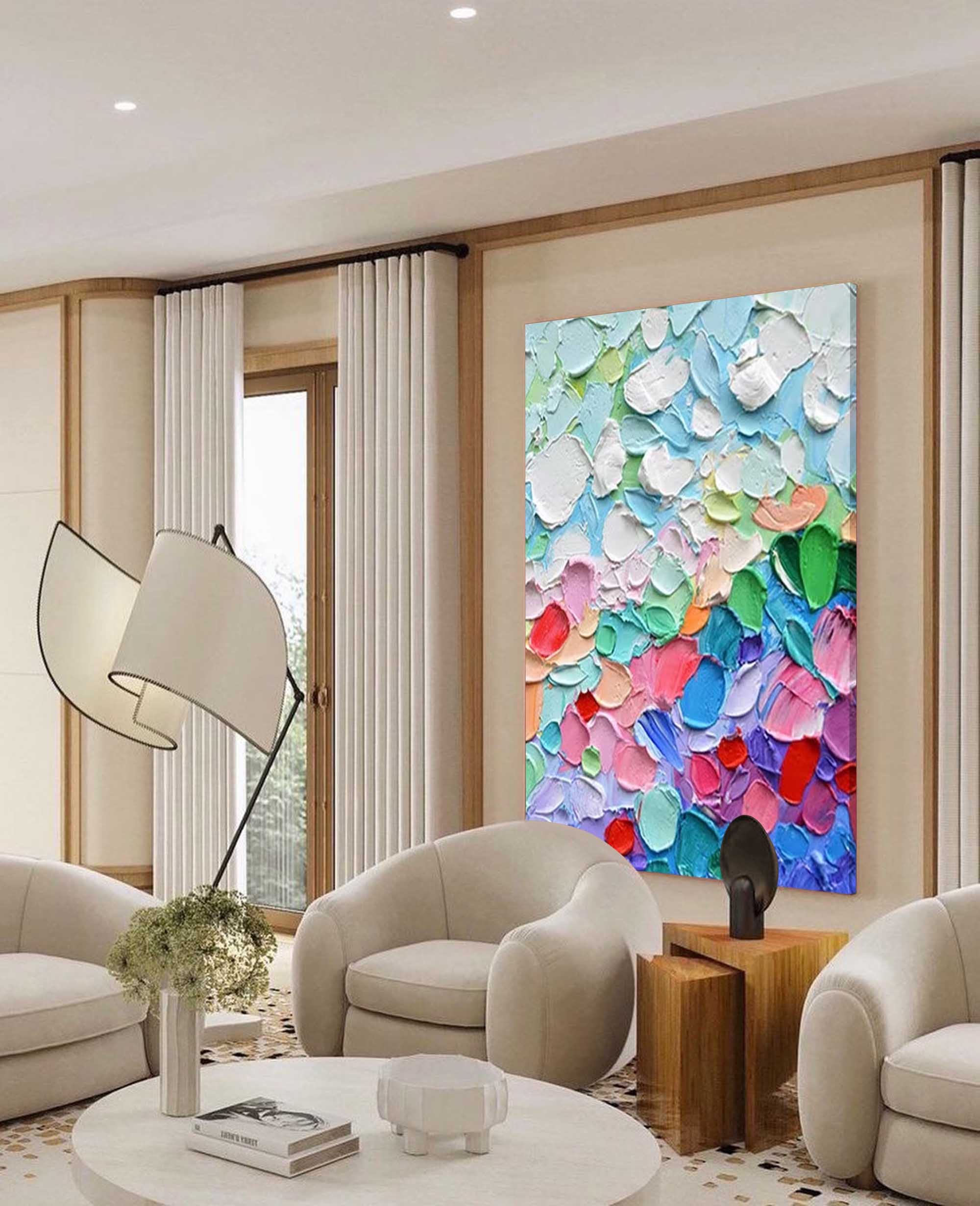 Wallart Colorful Abstract Palette Art