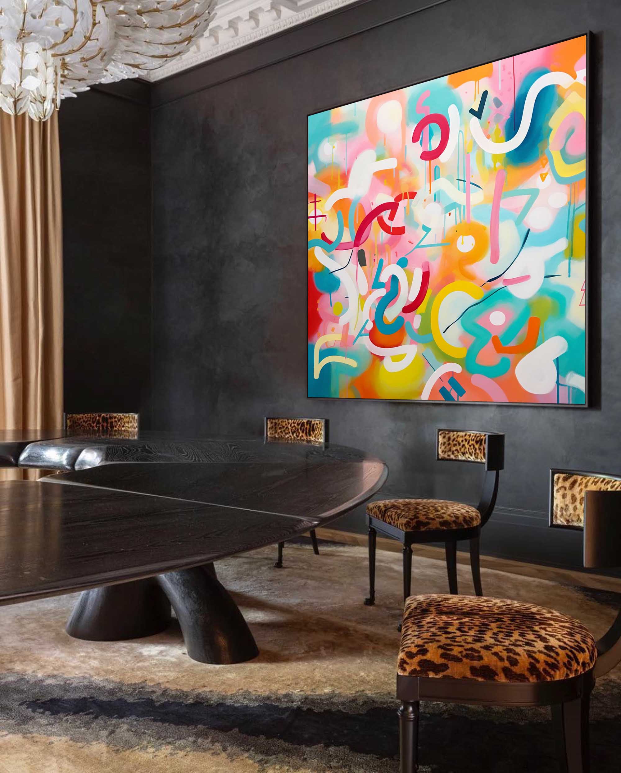 Wallart Energetic Dreamscape Abstract Art