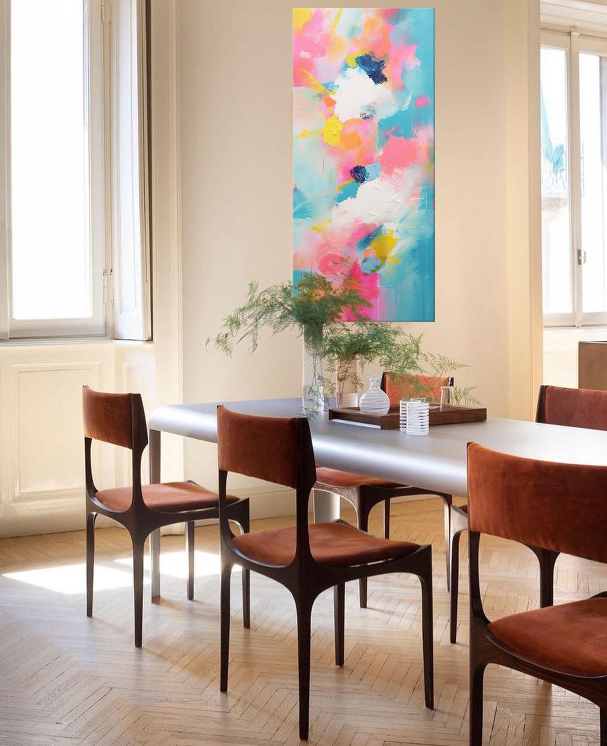 Wallart Color Symphony Abstract Canvas
