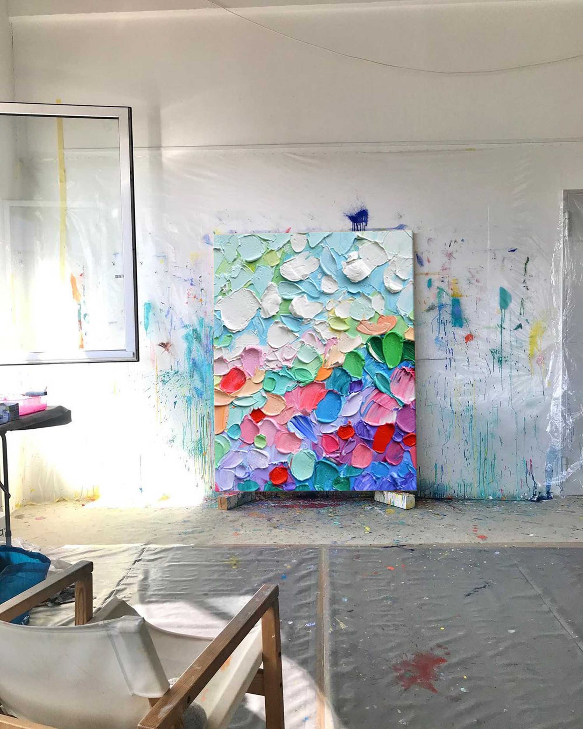 Wallart Colorful Abstract Palette Art