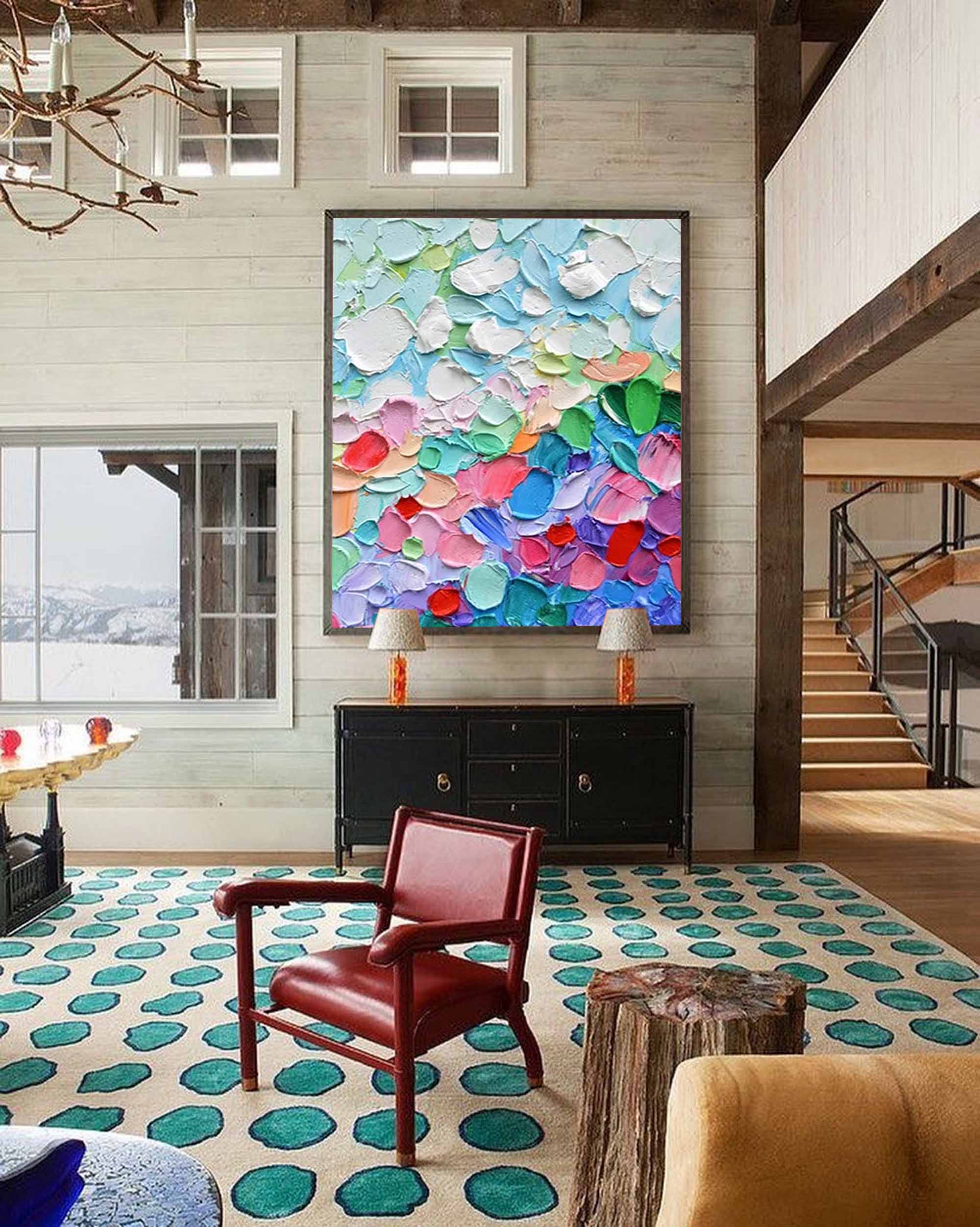 Wallart Colorful Abstract Palette Art