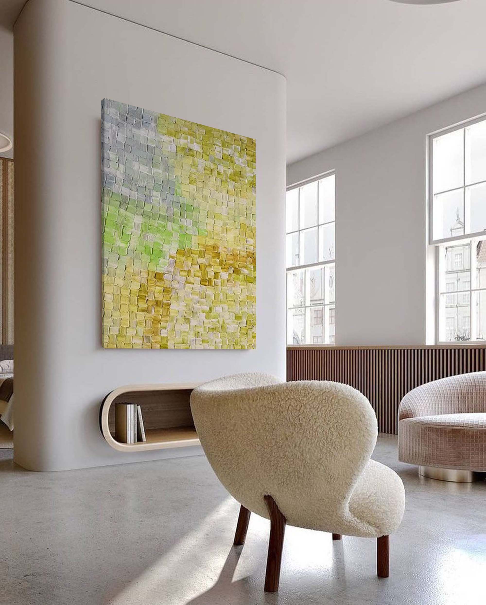 Wallart Golden Hour Abstract Textured Art