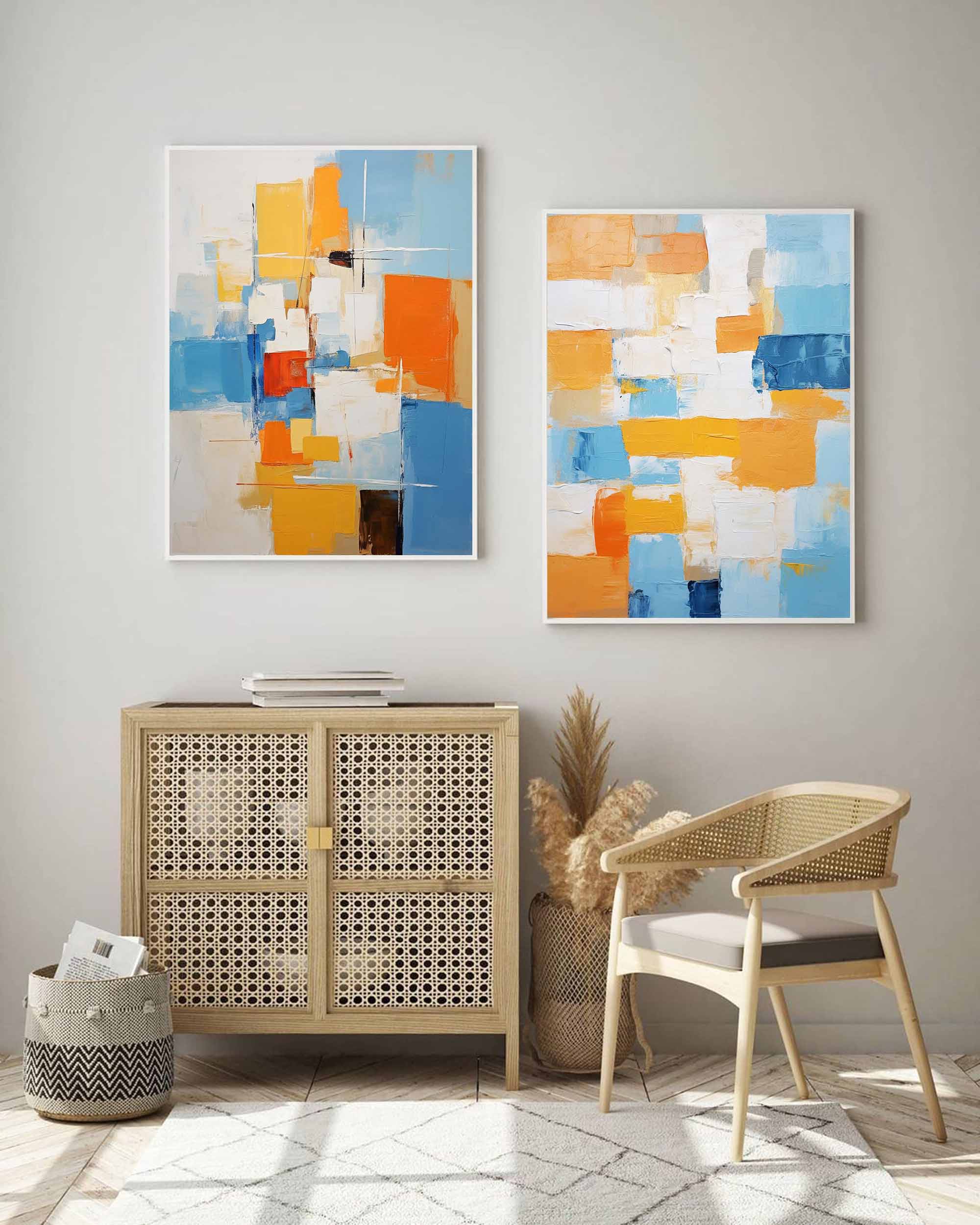 Wallart Vibrant Abstract Color Harmony
