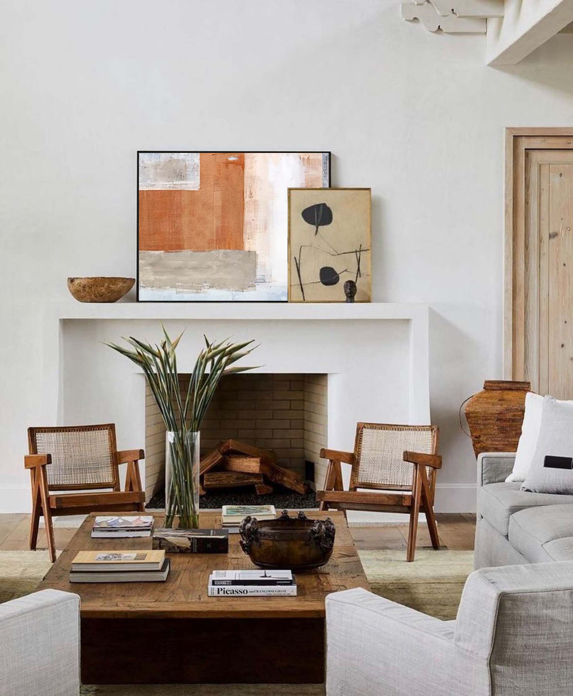 Wallart Minimalist Geometric Abstract Art