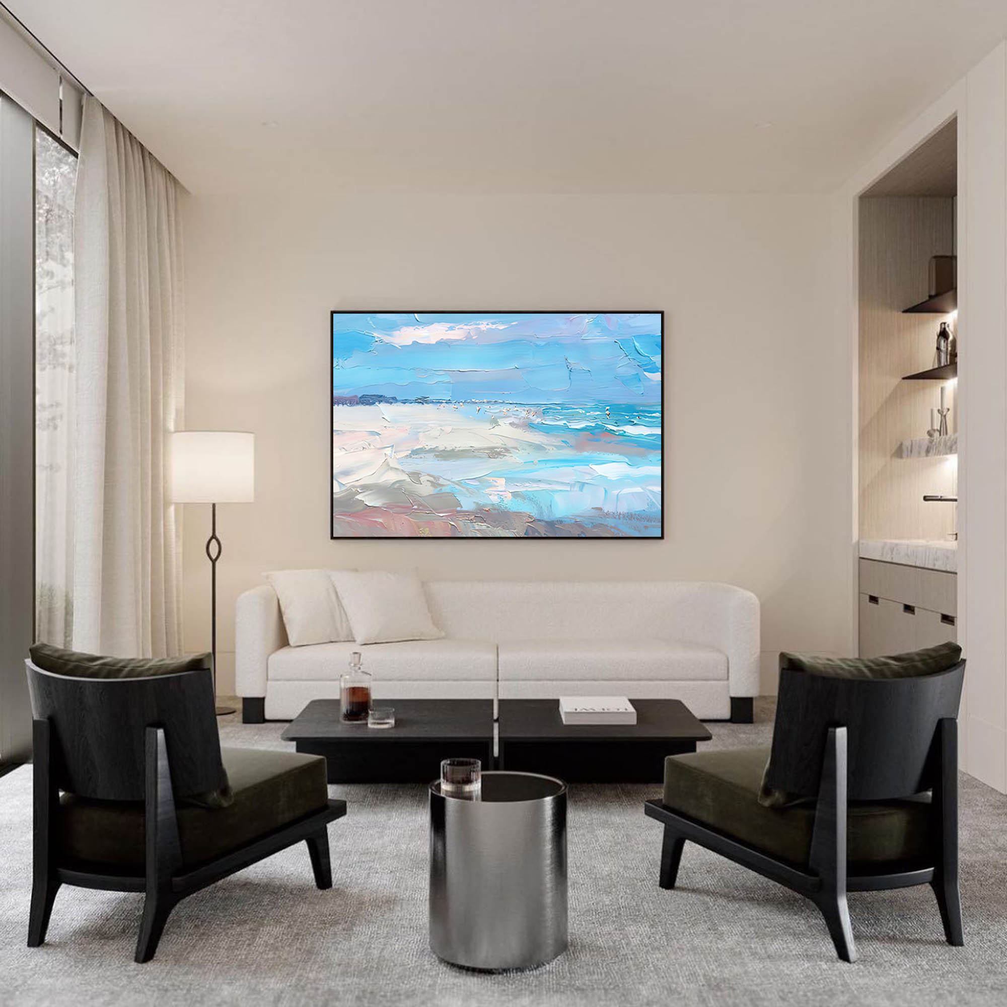 Wallart Coastal Breeze in Abstract