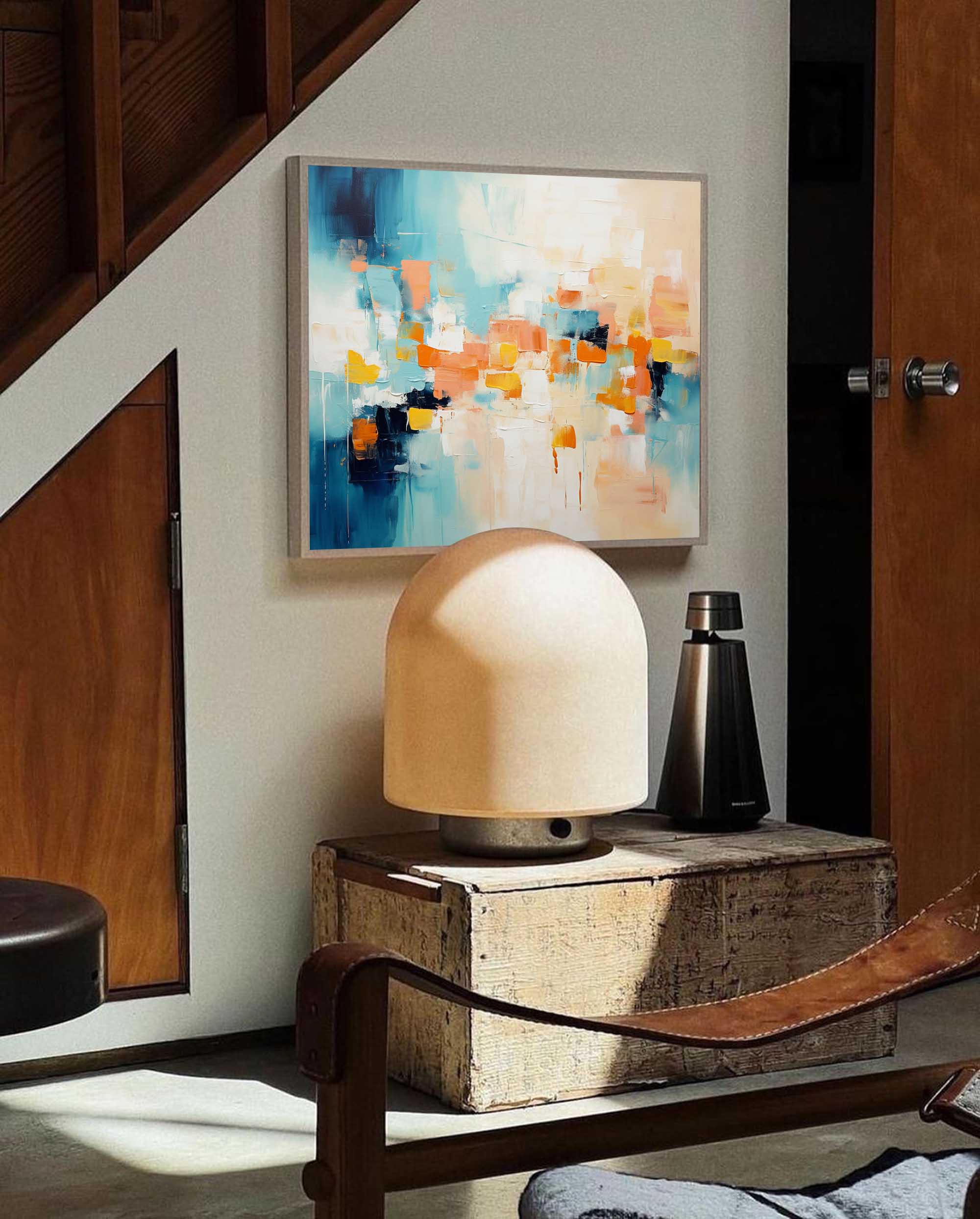 Wallart Modern Abstract Vibrant Canvas Art